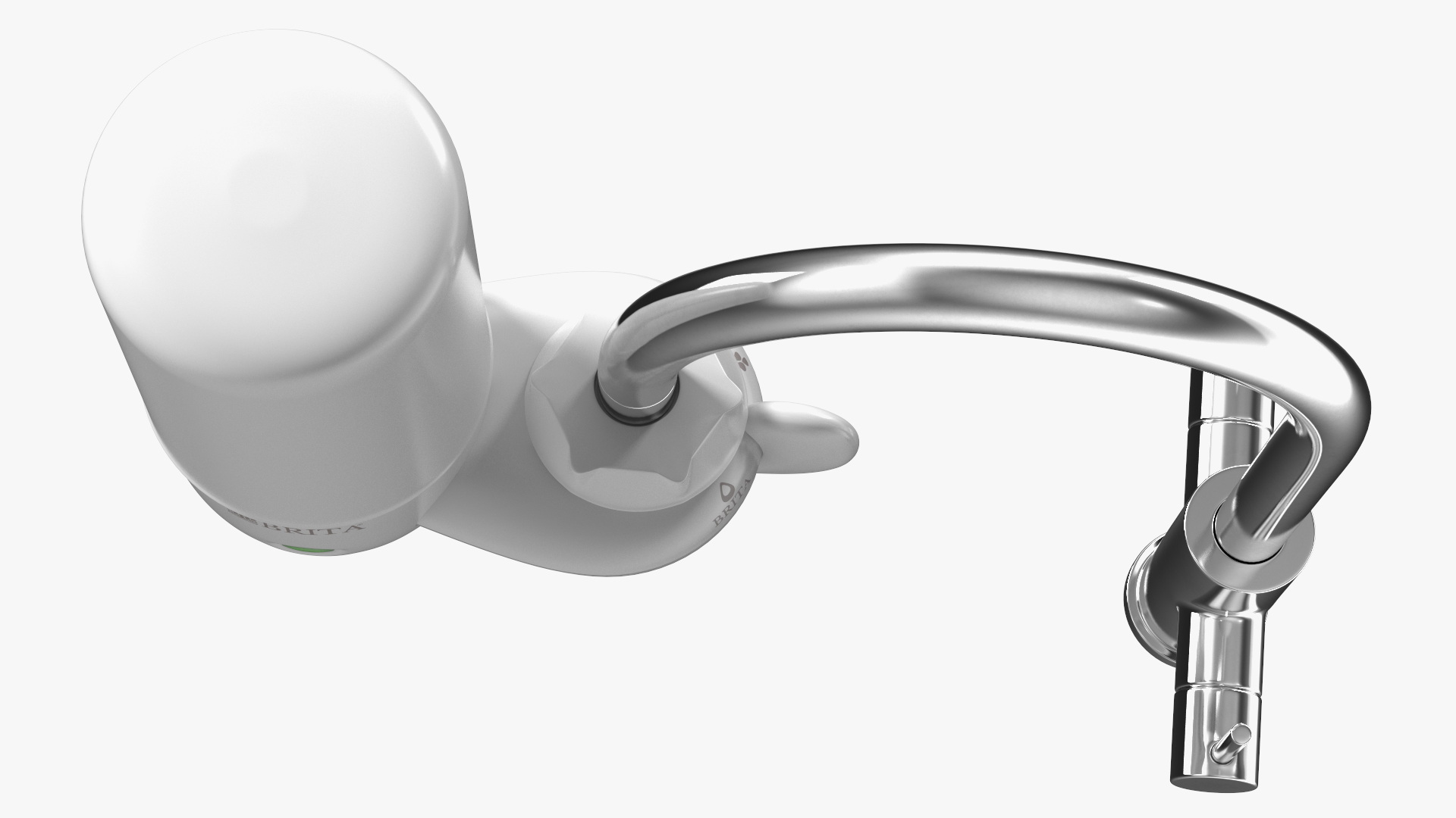 Faucet Mount Filter Brita on Kitchen Mixer 3D