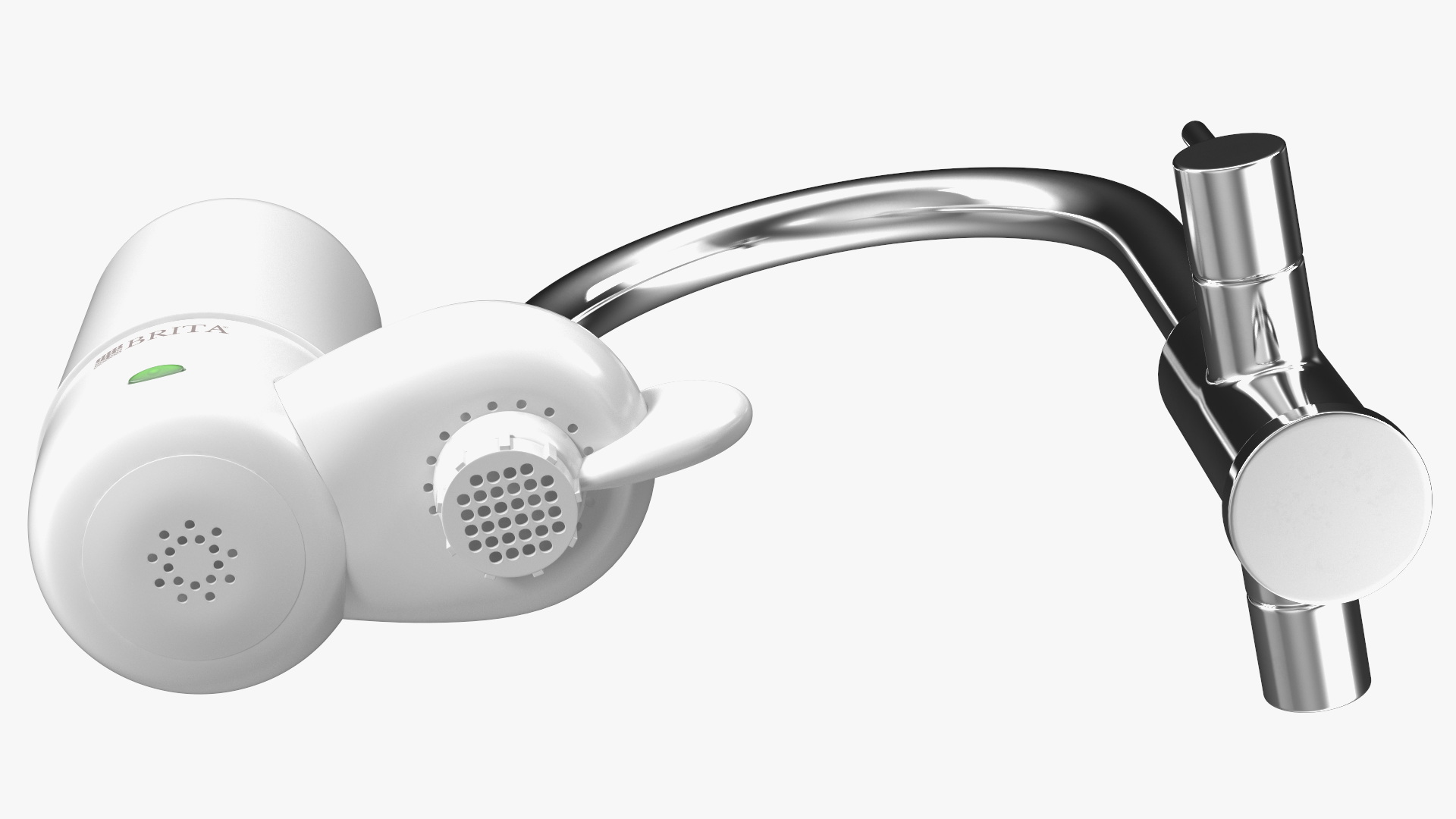 Faucet Mount Filter Brita on Kitchen Mixer 3D