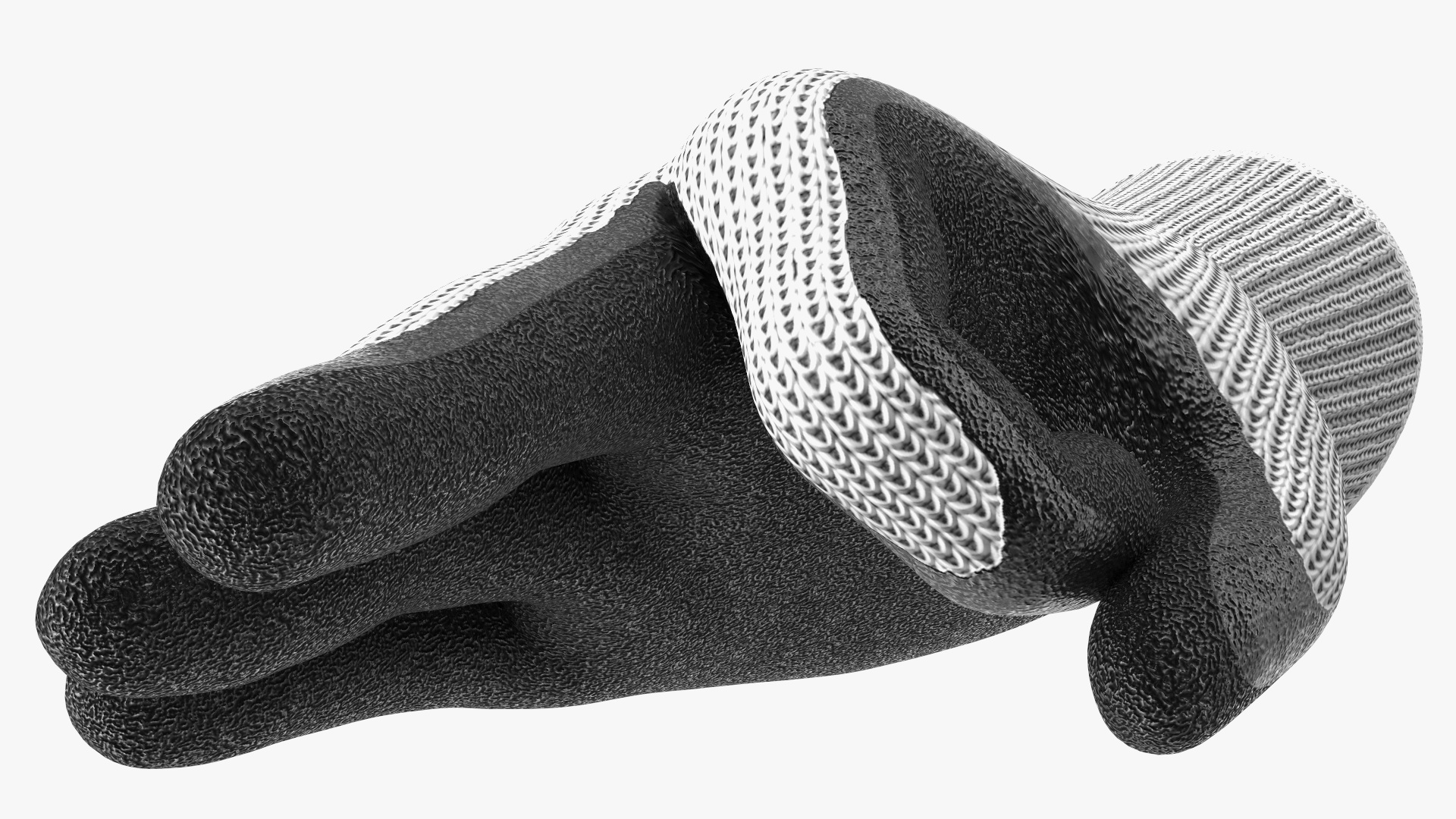 Safety Work Gloves OK Hand Gesture 3D model
