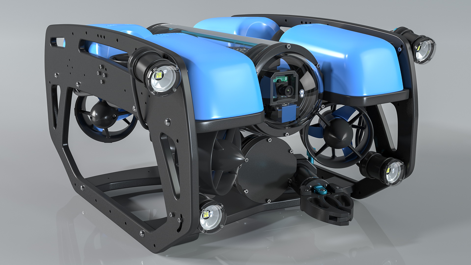 Underwater Robot BlueROV2 Rigged 3D
