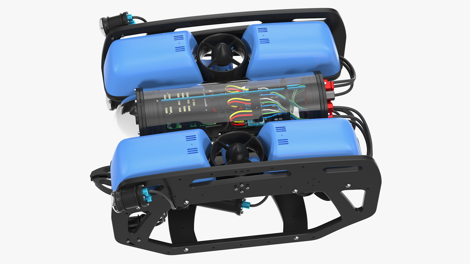 Underwater Robot BlueROV2 Rigged 3D