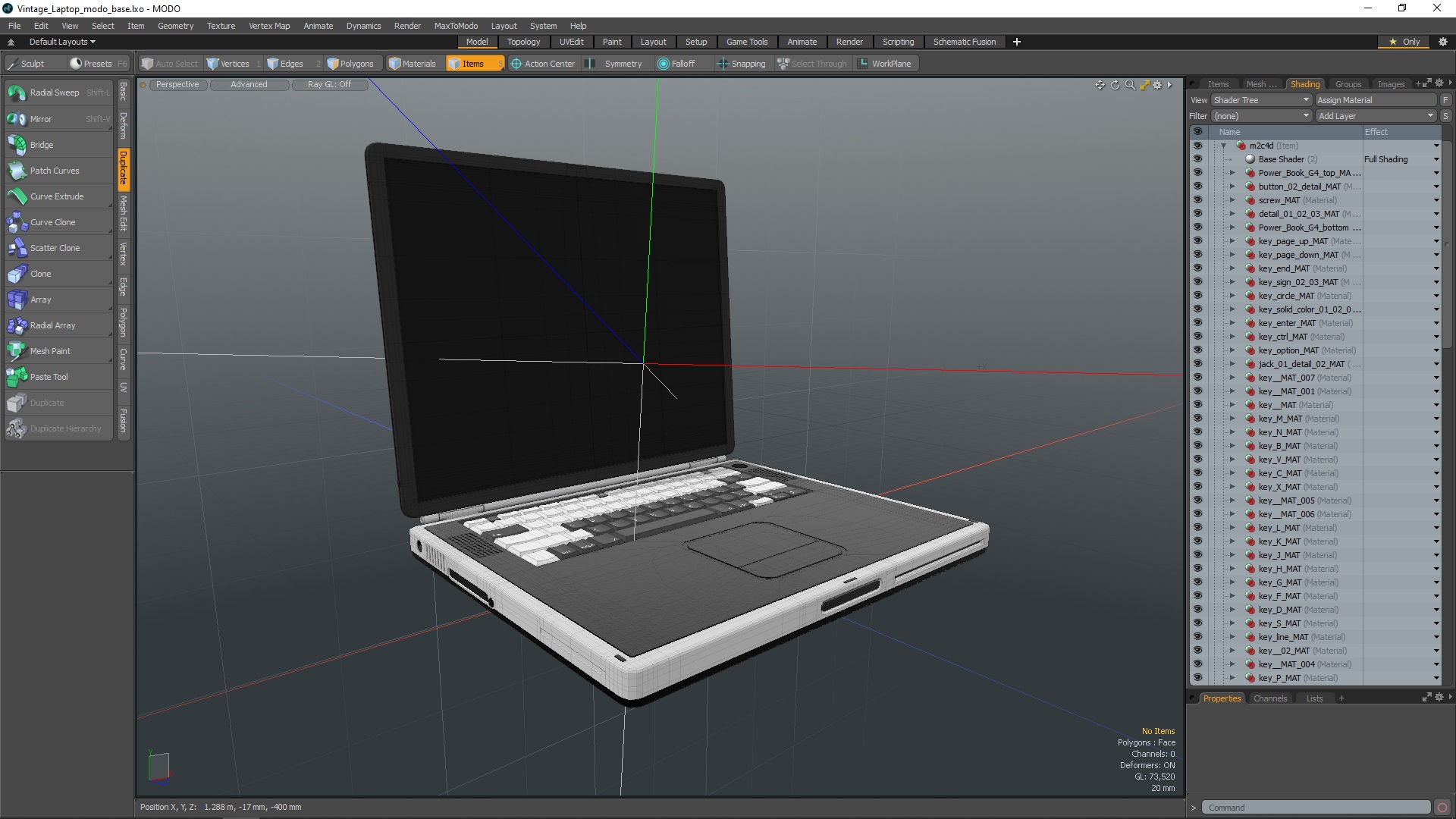 Vintage Laptop 3D model