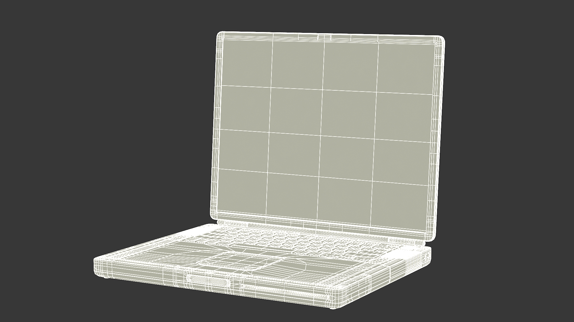 Vintage Laptop 3D model