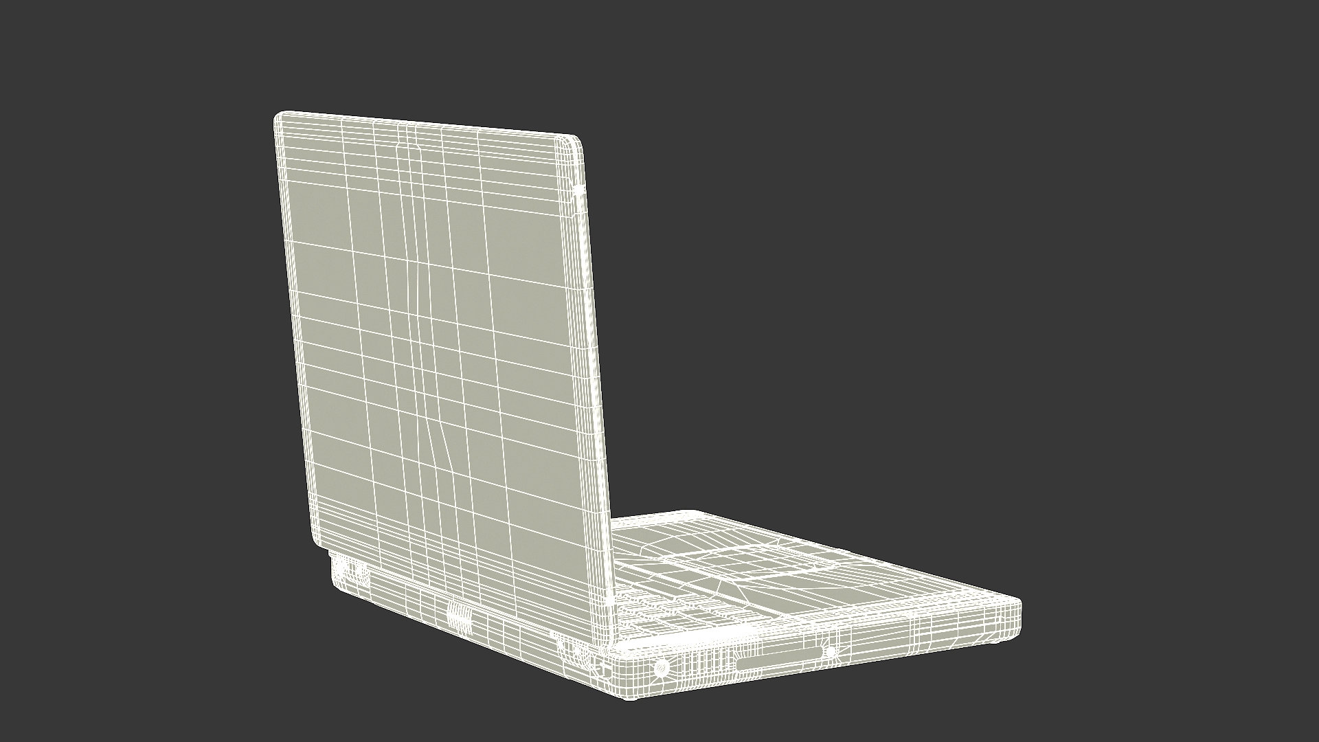 Vintage Laptop 3D model
