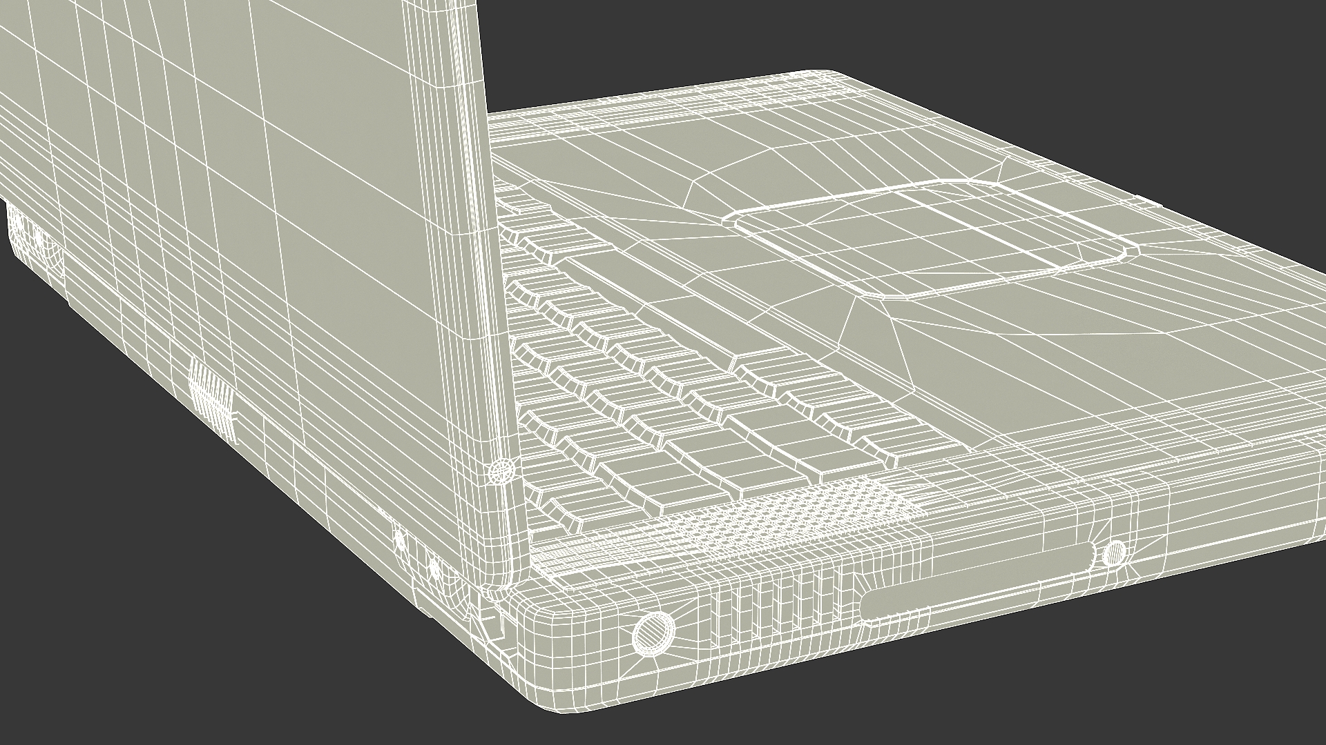 Vintage Laptop 3D model