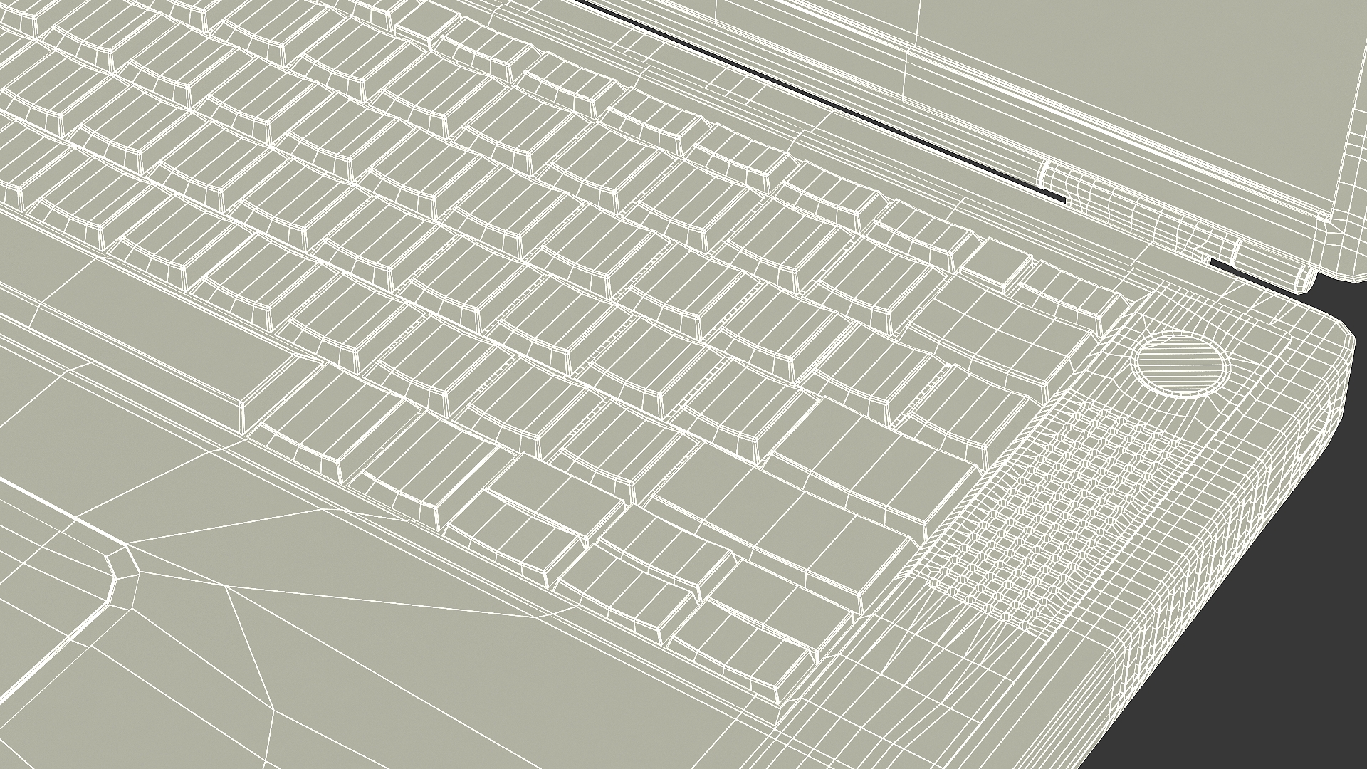 Vintage Laptop 3D model