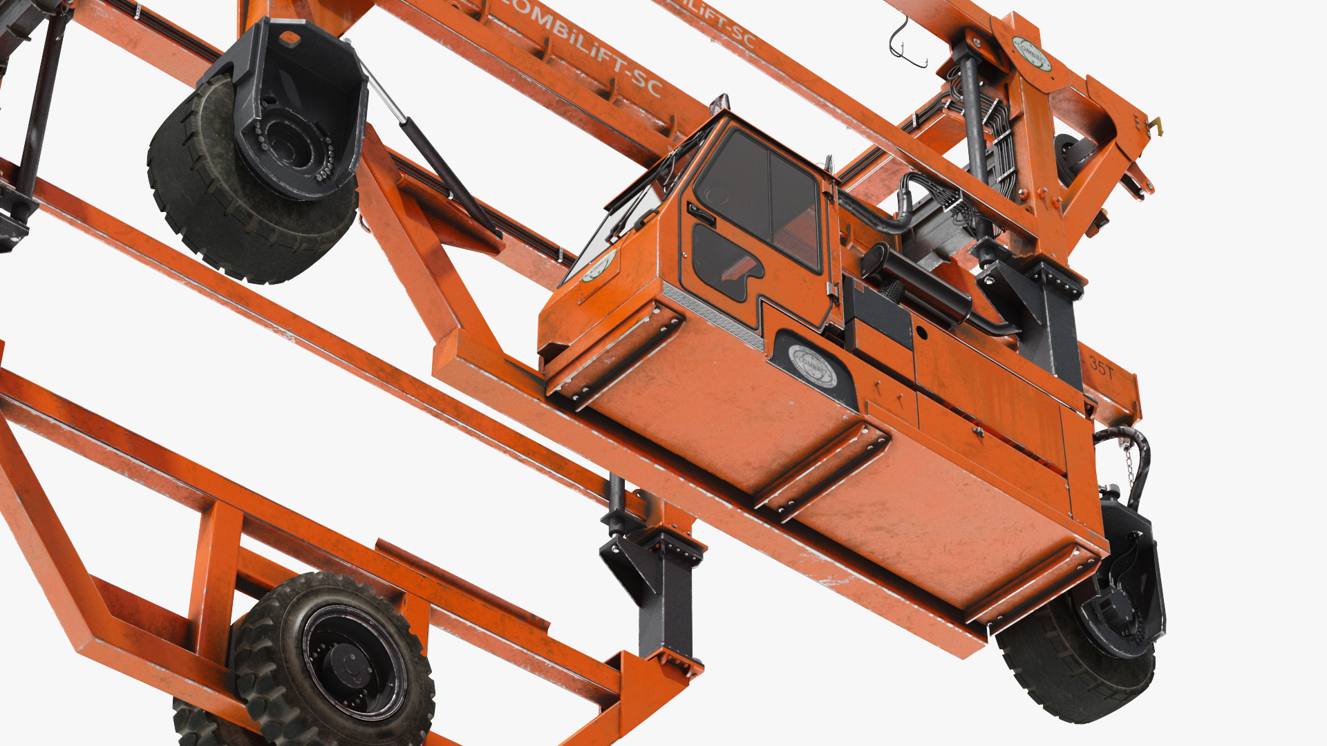 Combi-SC Range Straddle Carrier Dirty 3D