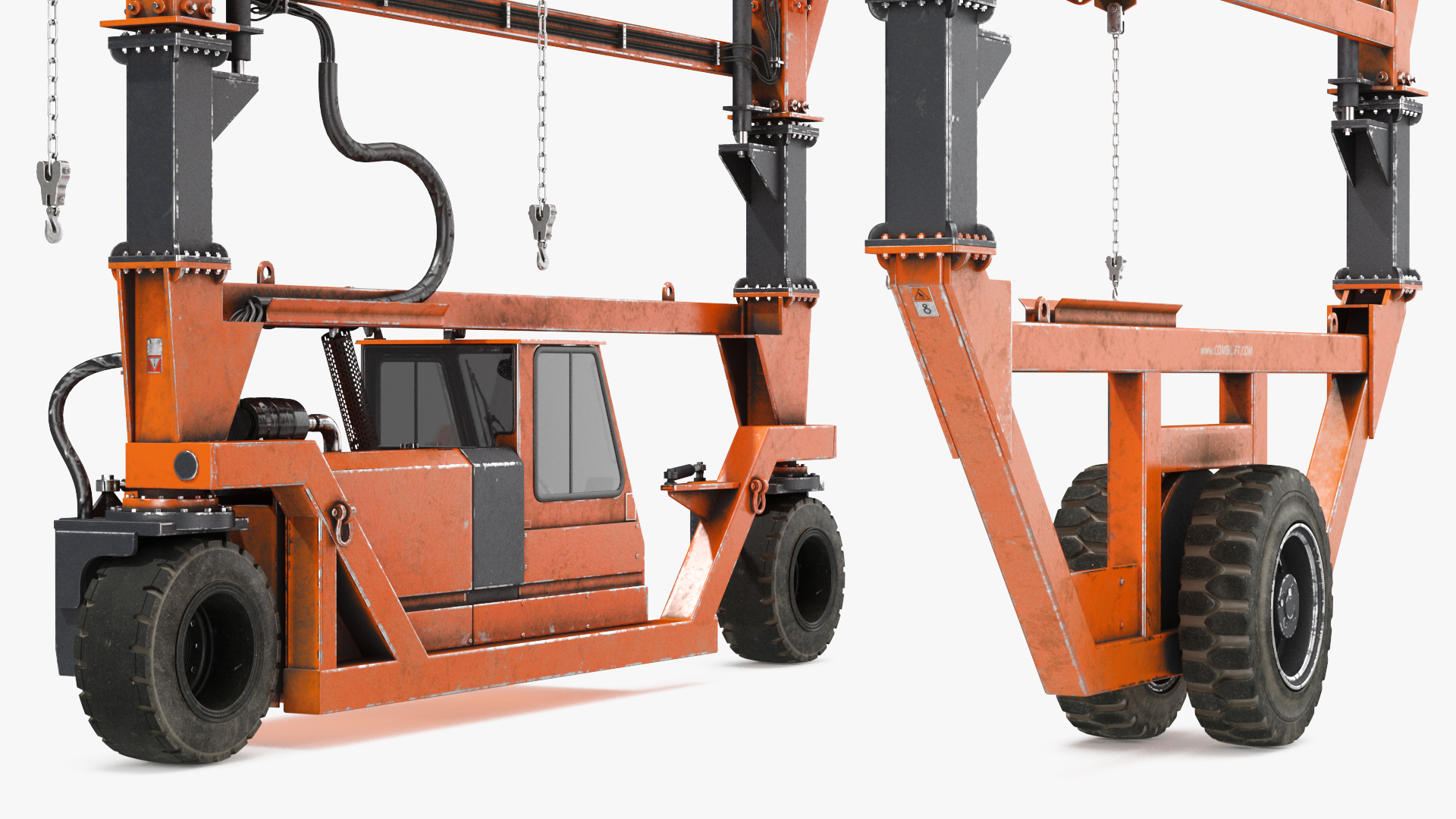 Combi-SC Range Straddle Carrier Dirty 3D