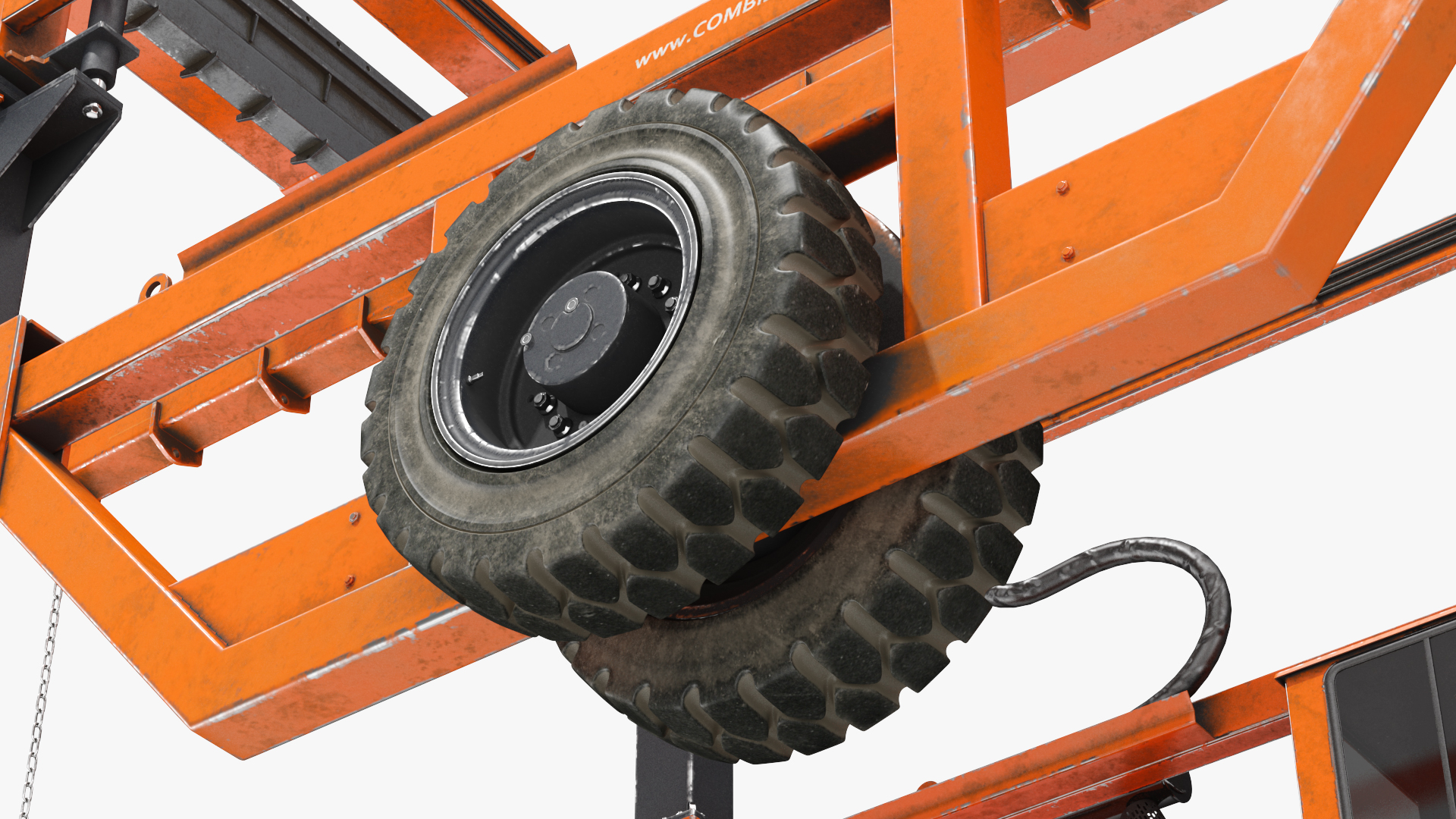 Combi-SC Range Straddle Carrier Dirty 3D