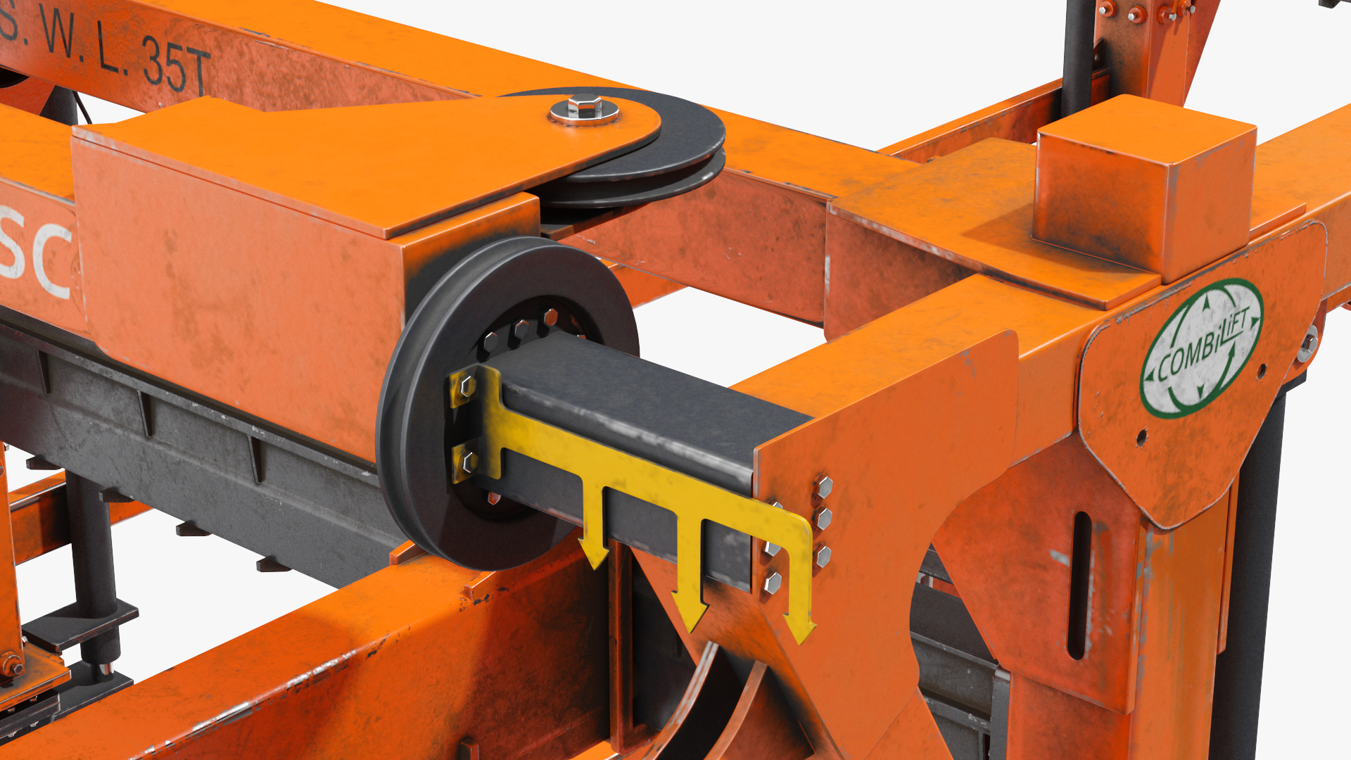 Combi-SC Range Straddle Carrier Dirty 3D