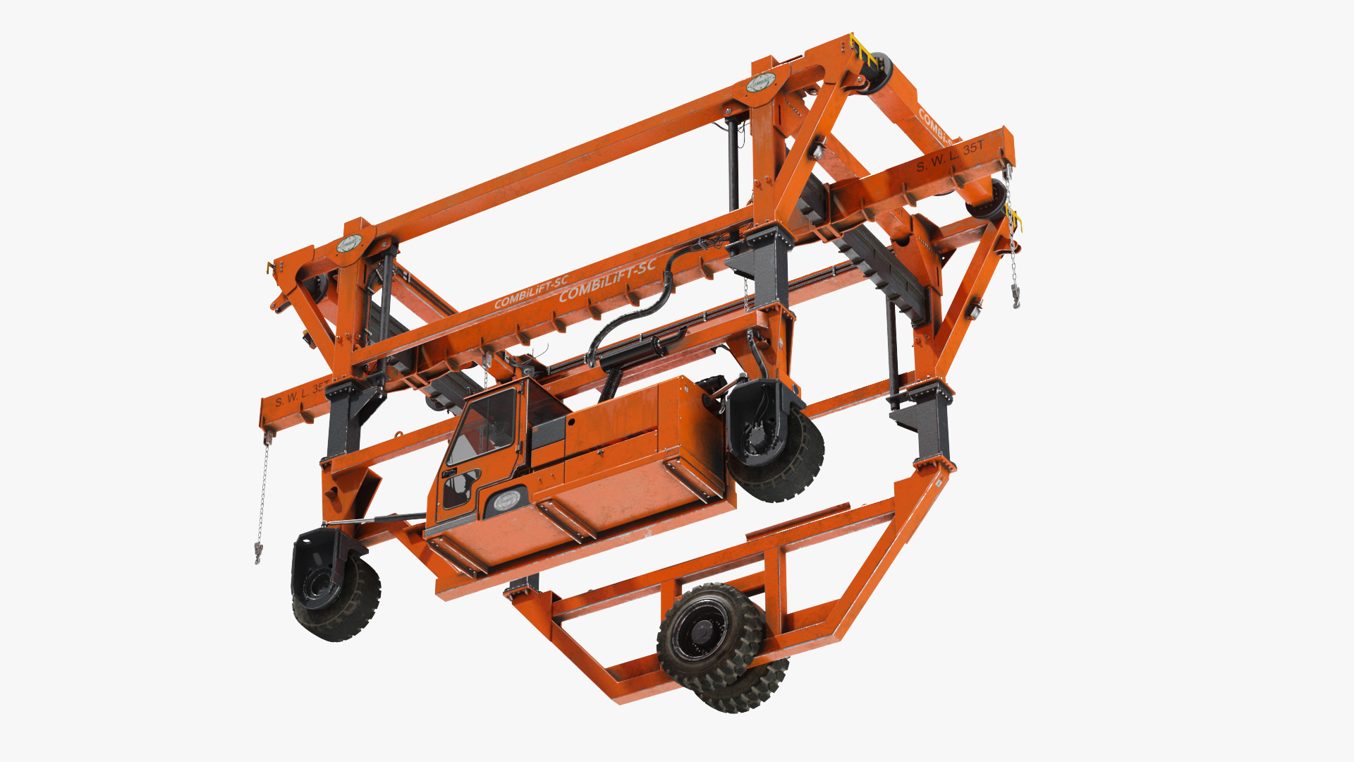 Combi-SC Range Straddle Carrier Dirty 3D