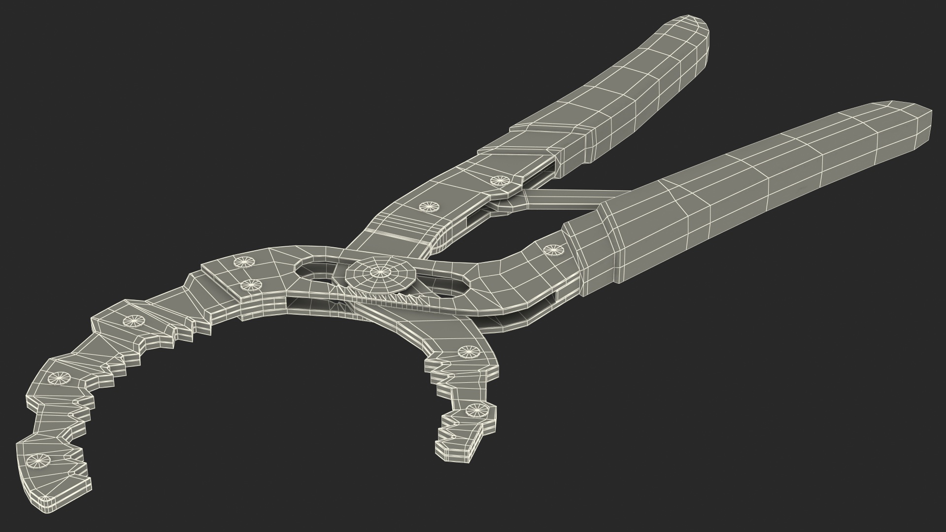 3D model Powerbuilt Oil Filter Pliers Rigged