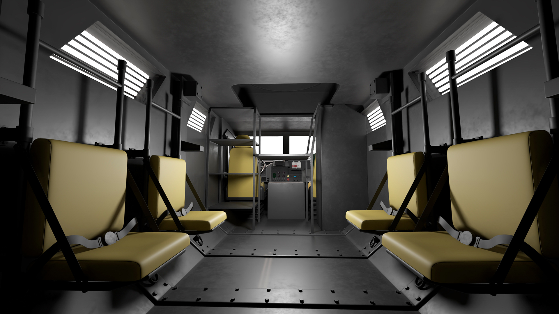 3D SWAT Vehicle International MaxxPro Black Rigged for Maya