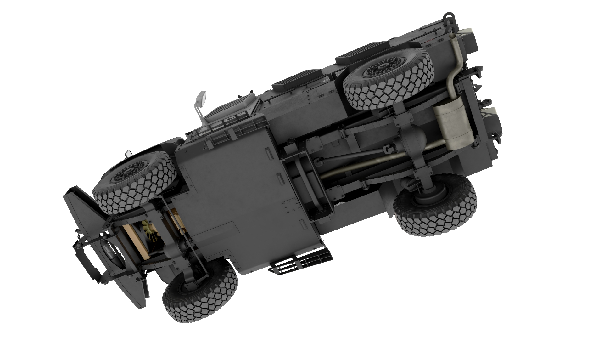 3D SWAT Vehicle International MaxxPro Black Rigged for Maya