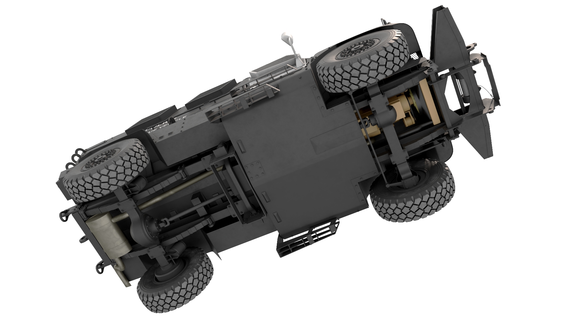 3D SWAT Vehicle International MaxxPro Black Rigged for Maya
