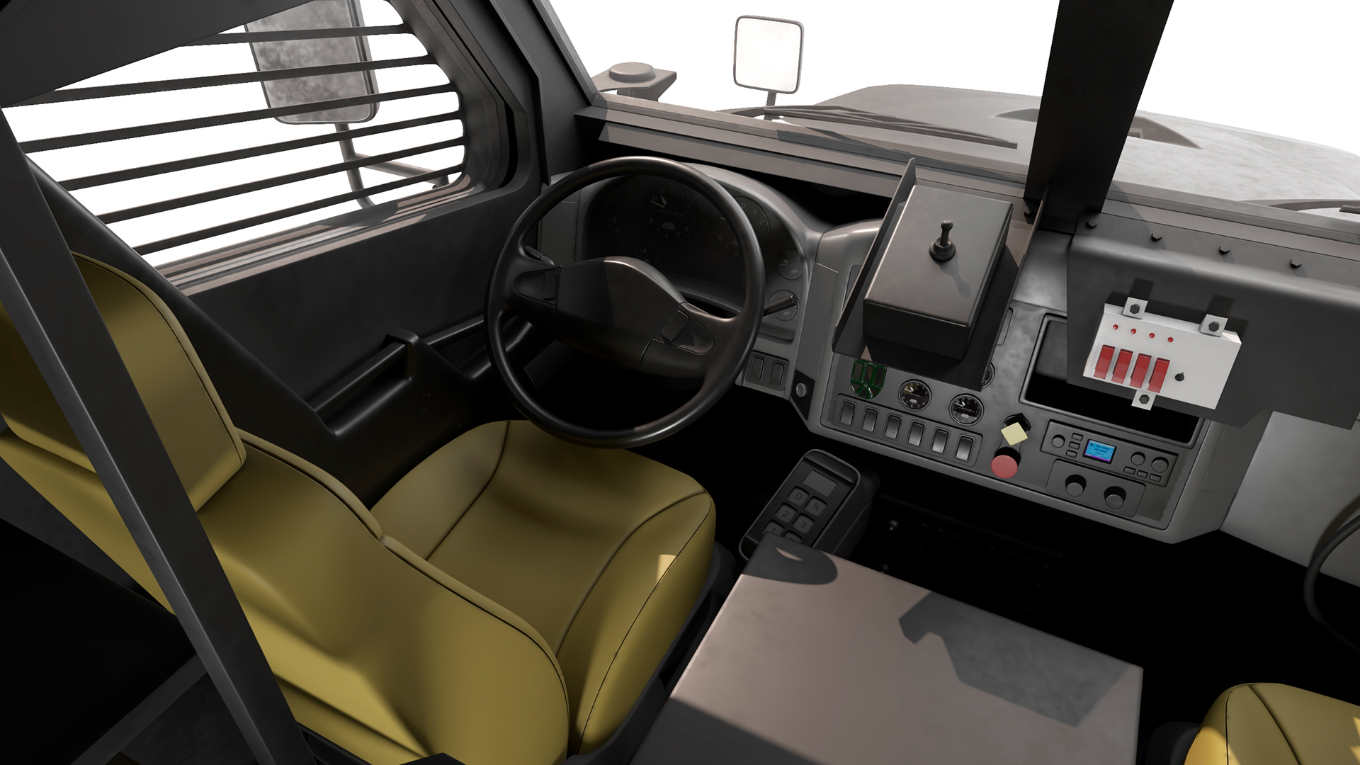 3D SWAT Vehicle International MaxxPro Black Rigged for Maya