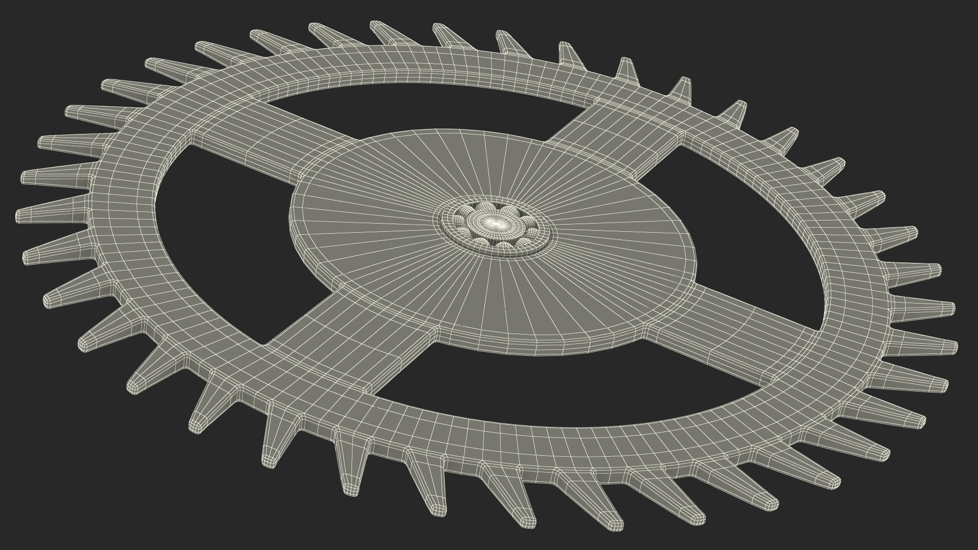 3D model Clock Cogs