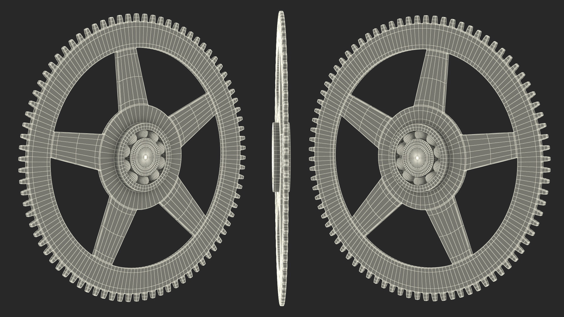 3D model Clock Cogs