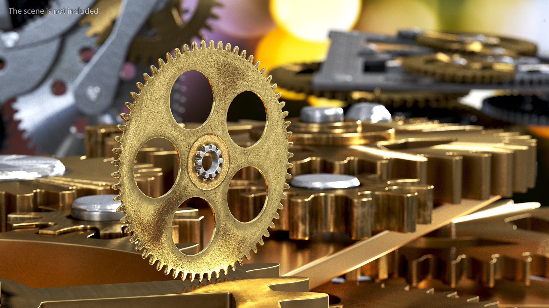 3D model Clock Cogs