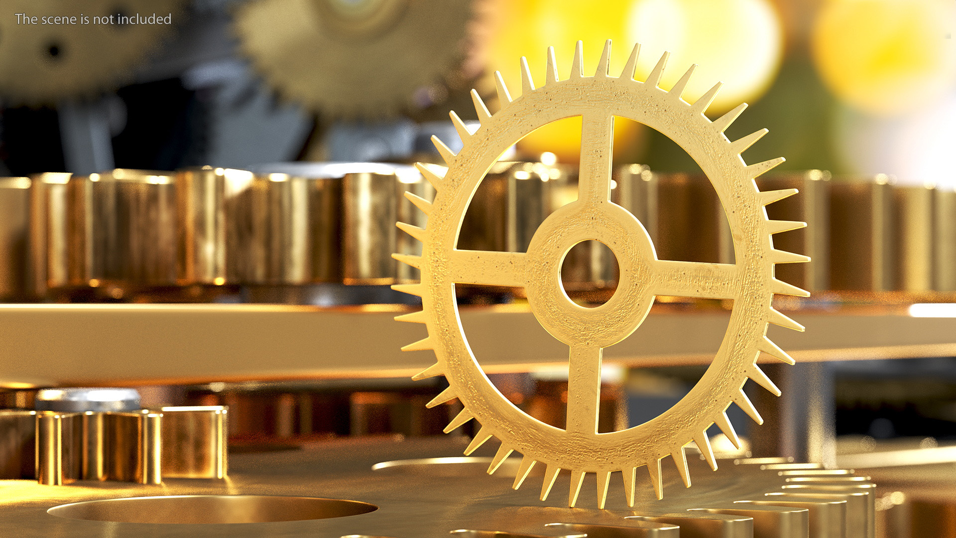 3D model Clock Cogs