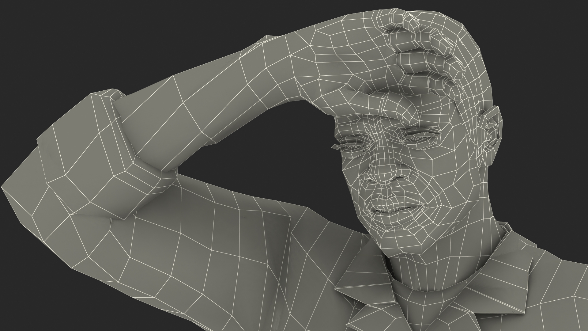 Afro American Woodworker 3D model