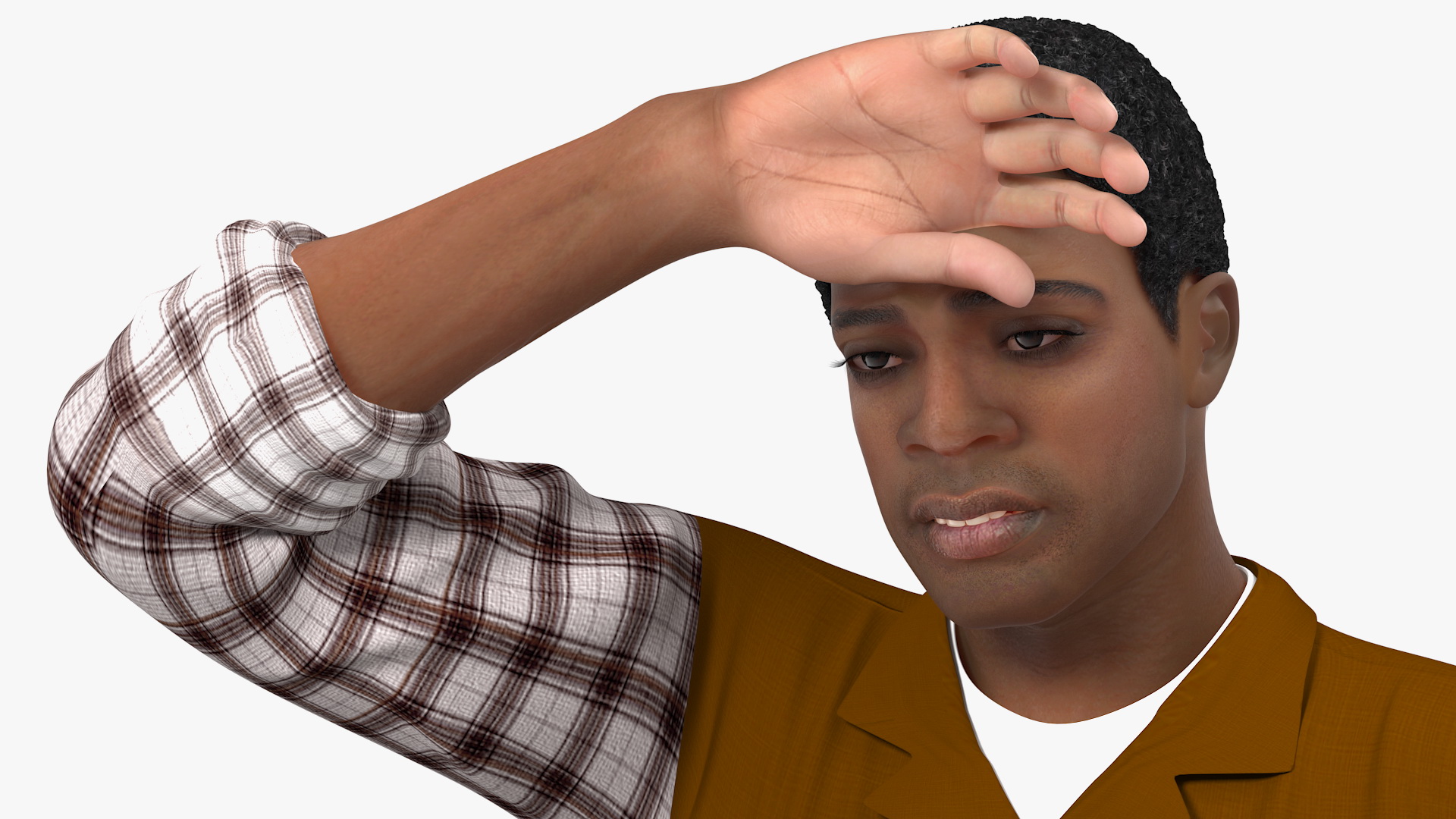 Afro American Woodworker 3D model
