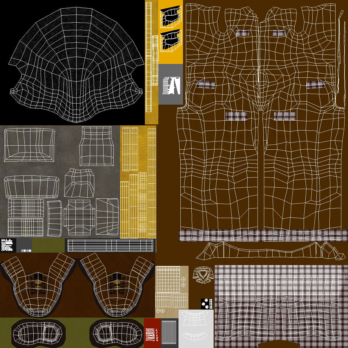Afro American Woodworker 3D model