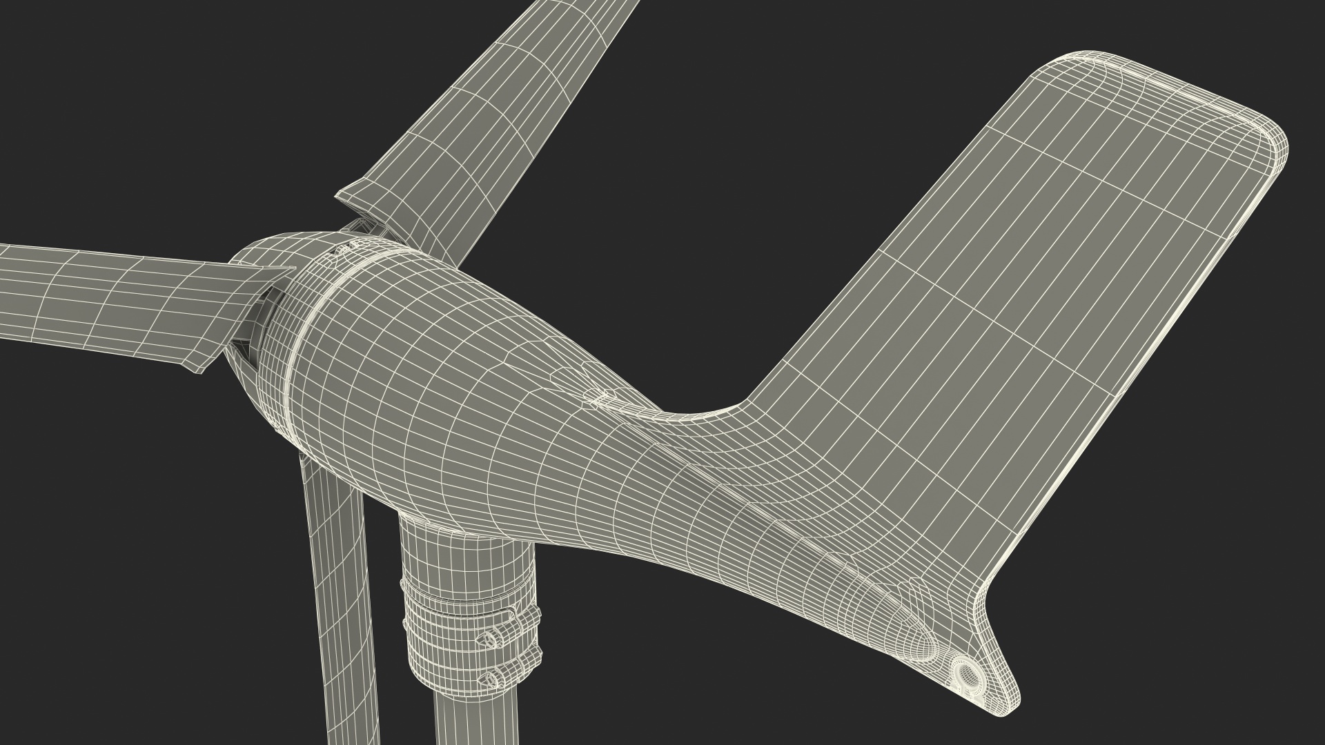 Marine Wind Generator Generic 3D model