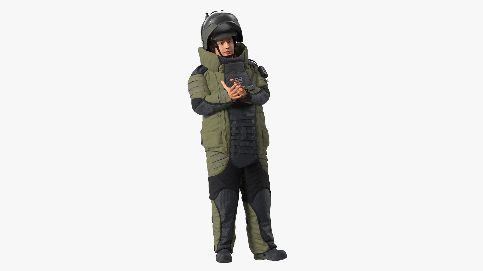EOD 10 Bomb Suit Rigged for Cinema 4D 3D