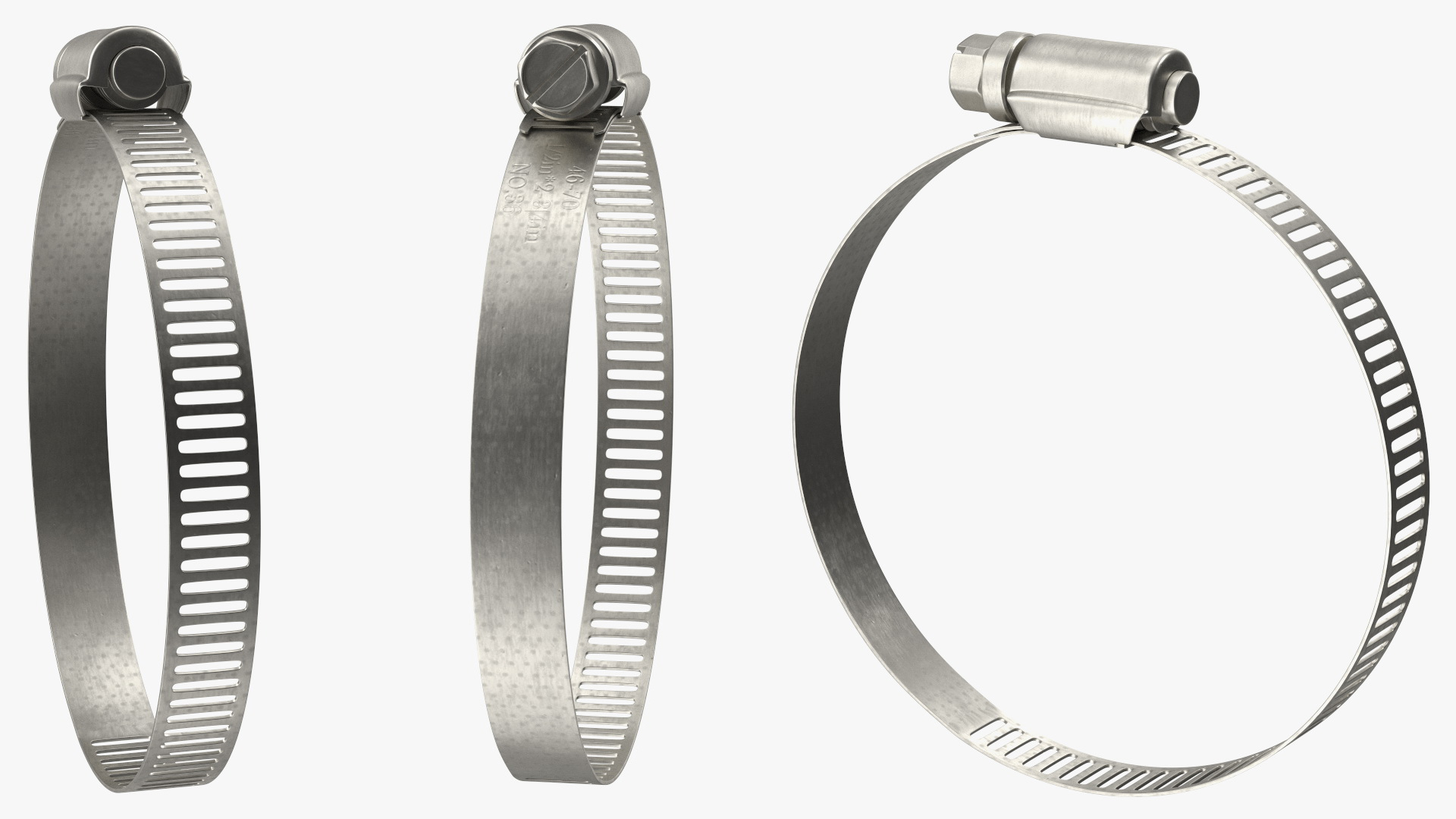 3D Hose Clamp Stainless Steel Assortment Set