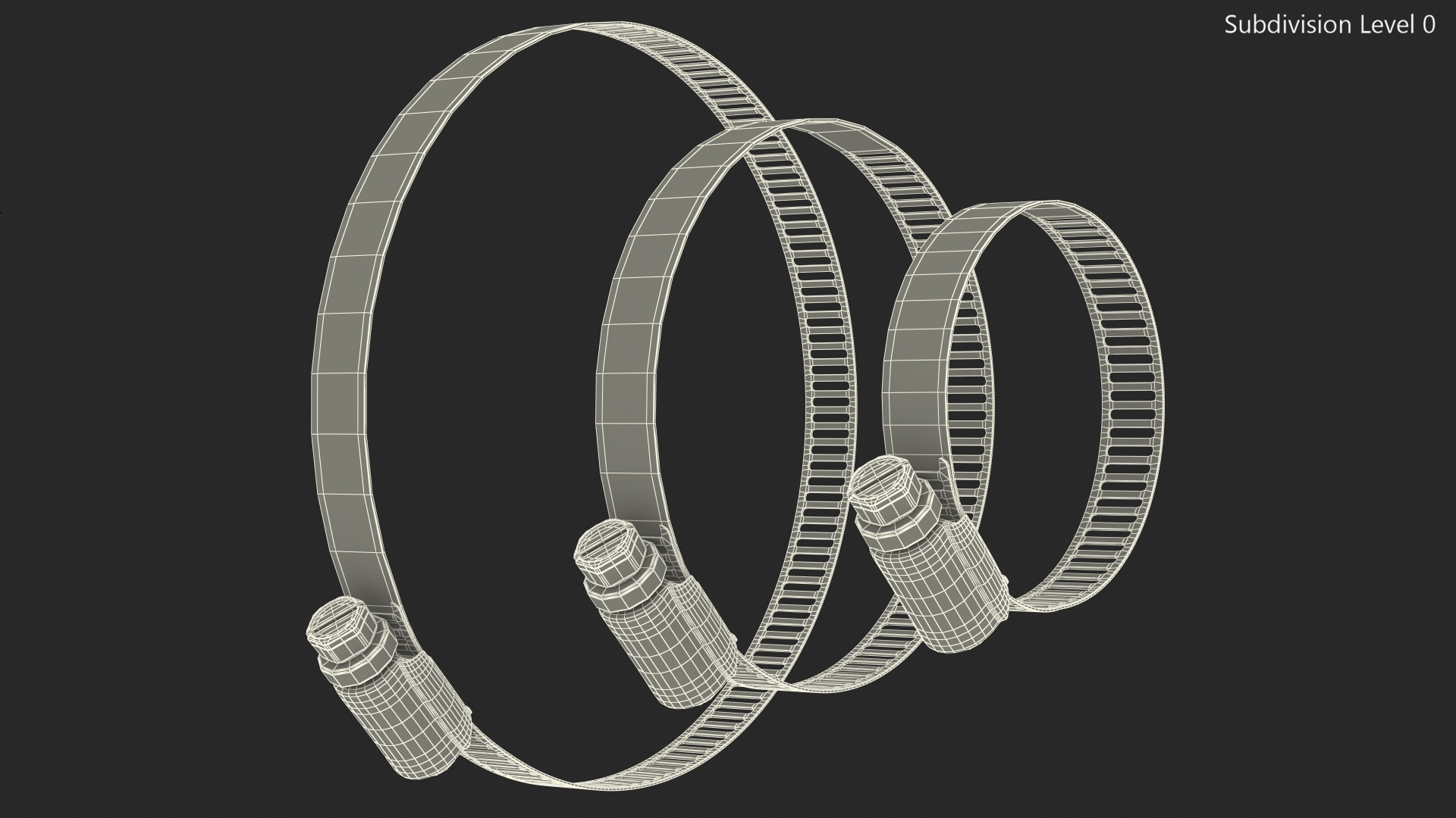 3D Hose Clamp Stainless Steel Assortment Set