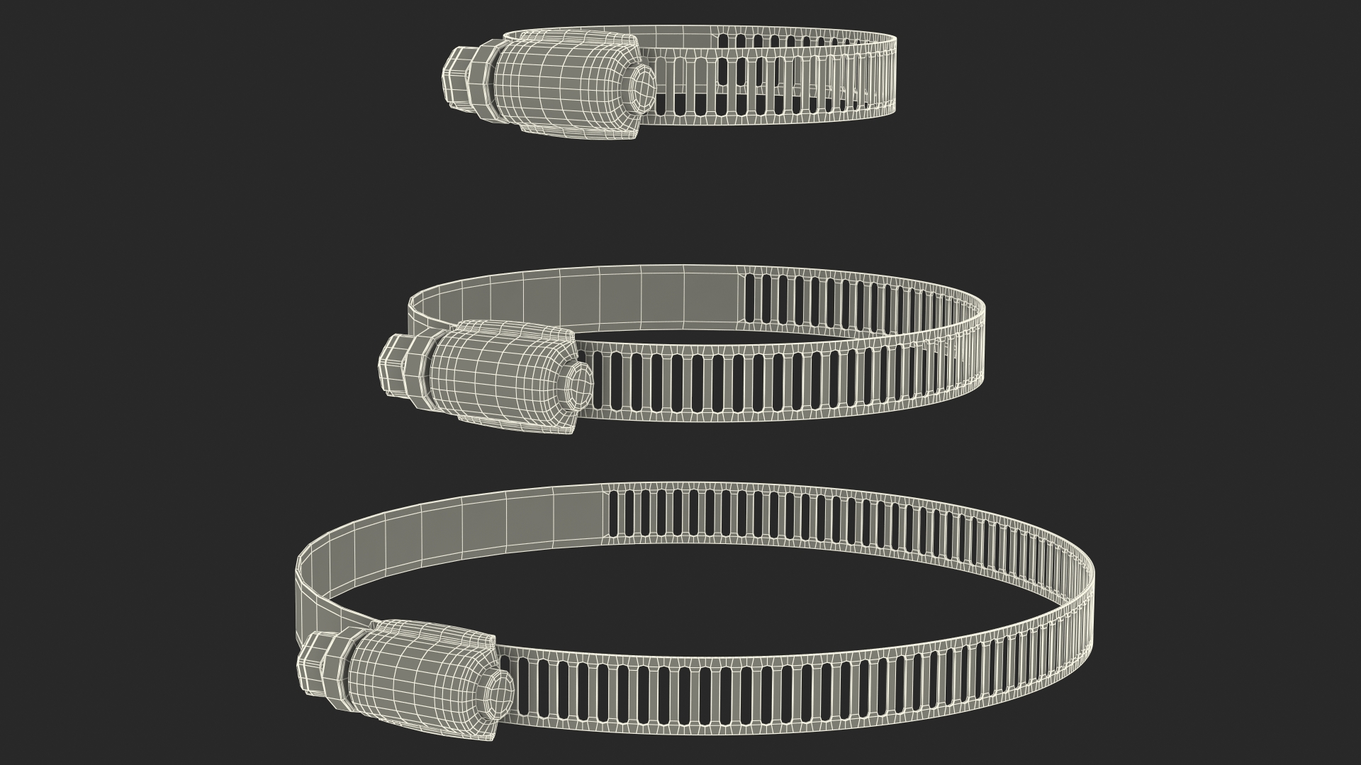 3D Hose Clamp Stainless Steel Assortment Set