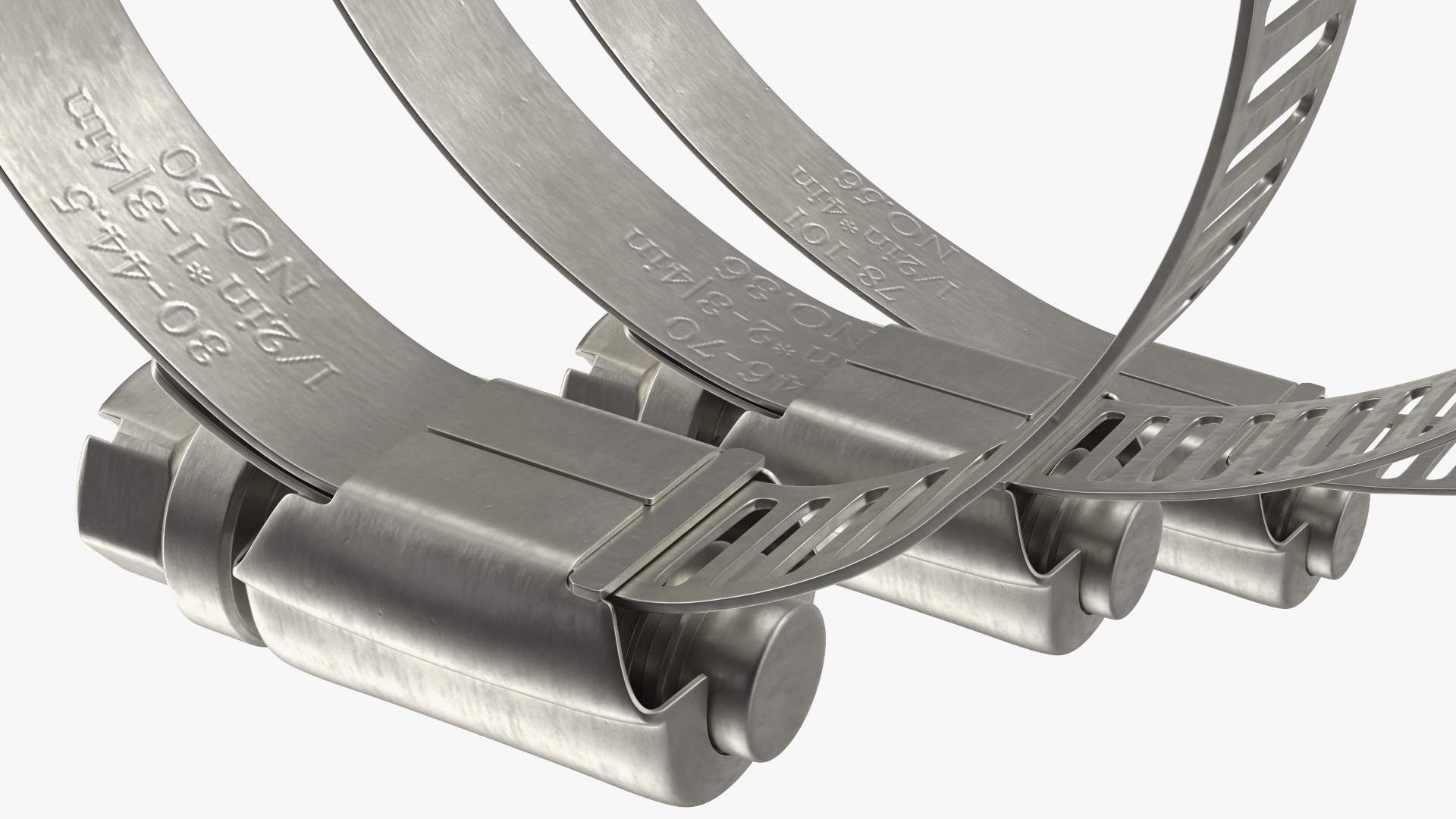 3D Hose Clamp Stainless Steel Assortment Set