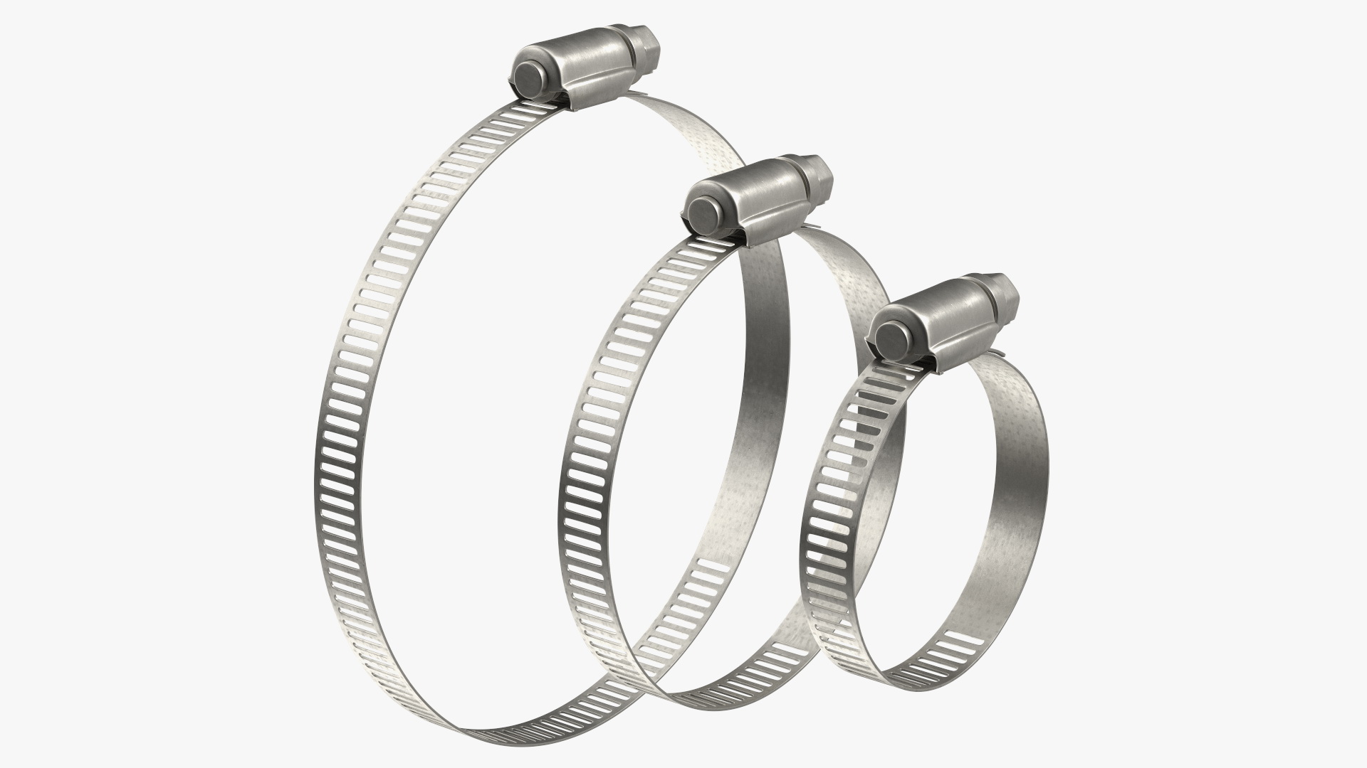 3D Hose Clamp Stainless Steel Assortment Set