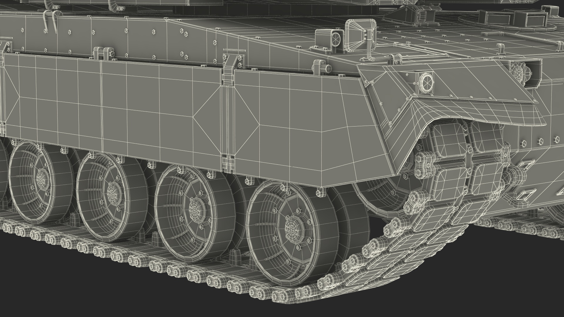 Korean Tank K2 Camouflage Color Dirty 3D