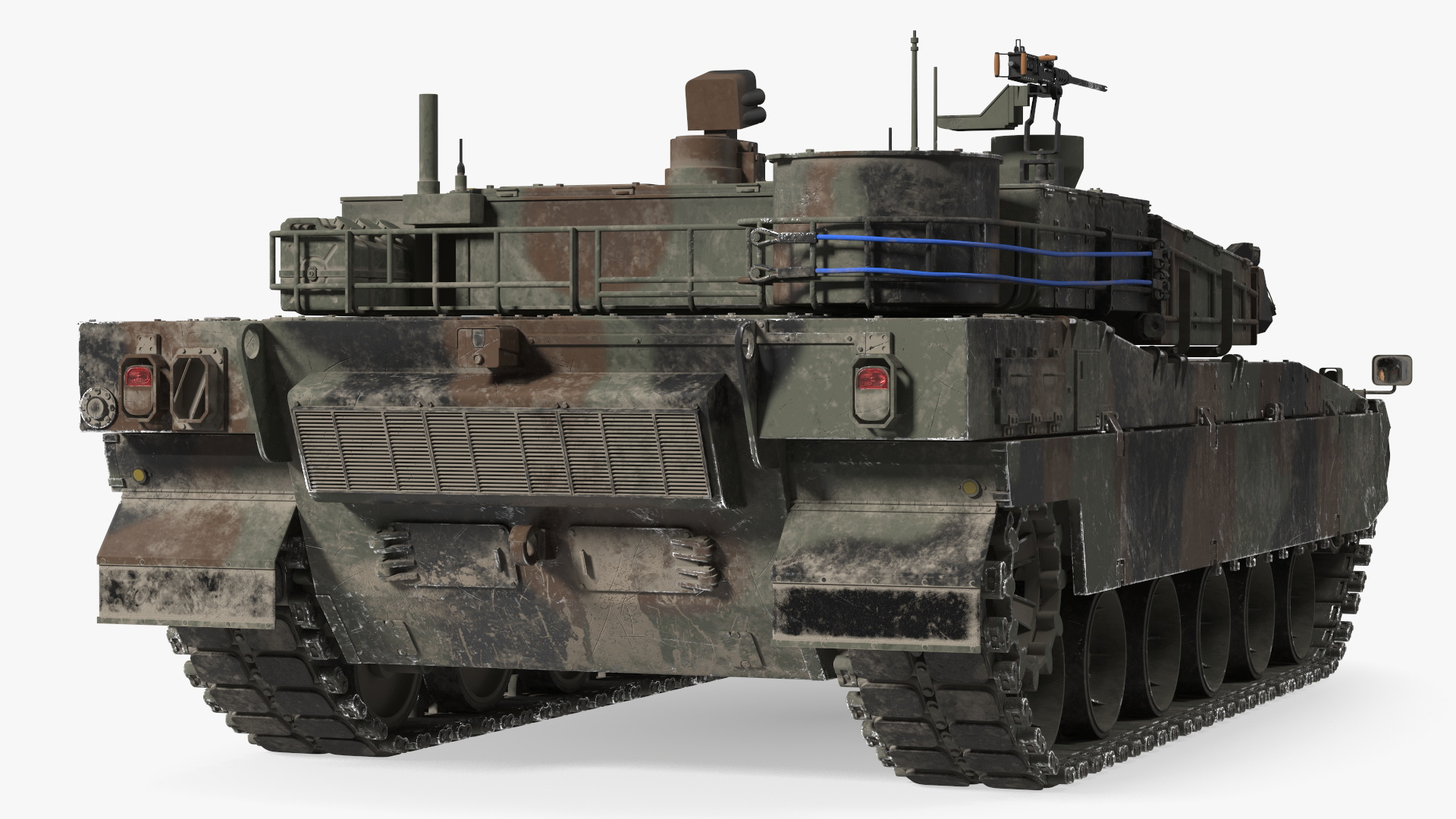 Korean Tank K2 Camouflage Color Dirty 3D