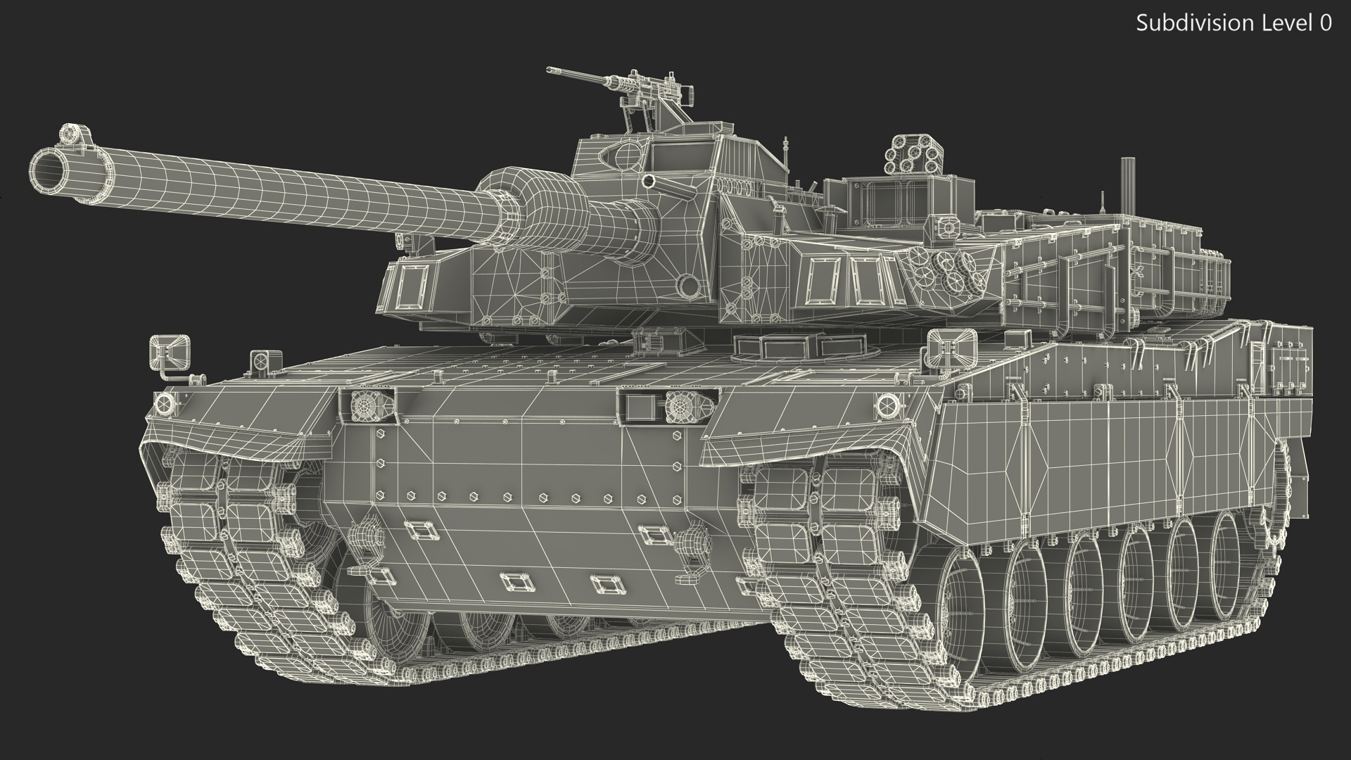 Korean Tank K2 Camouflage Color Dirty 3D