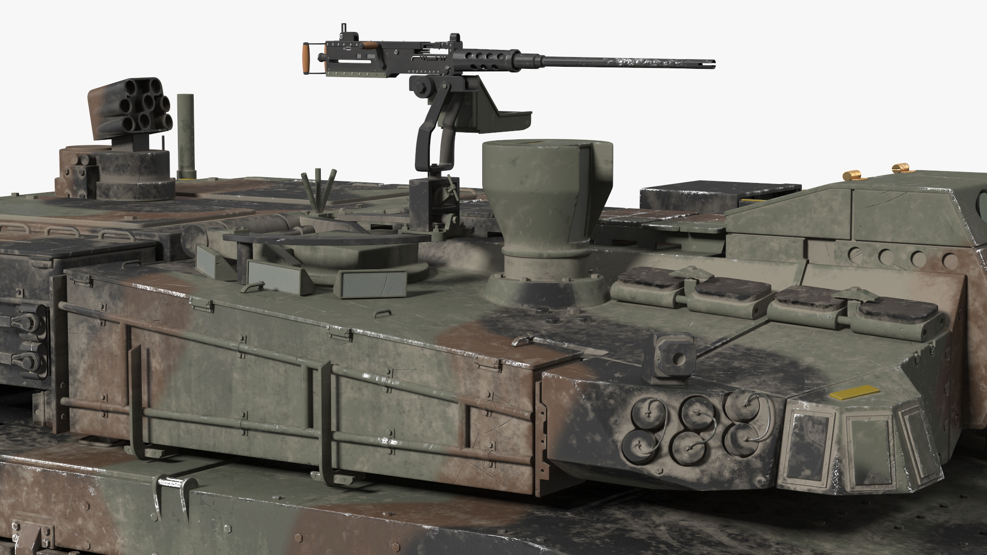 Korean Tank K2 Camouflage Color Dirty 3D