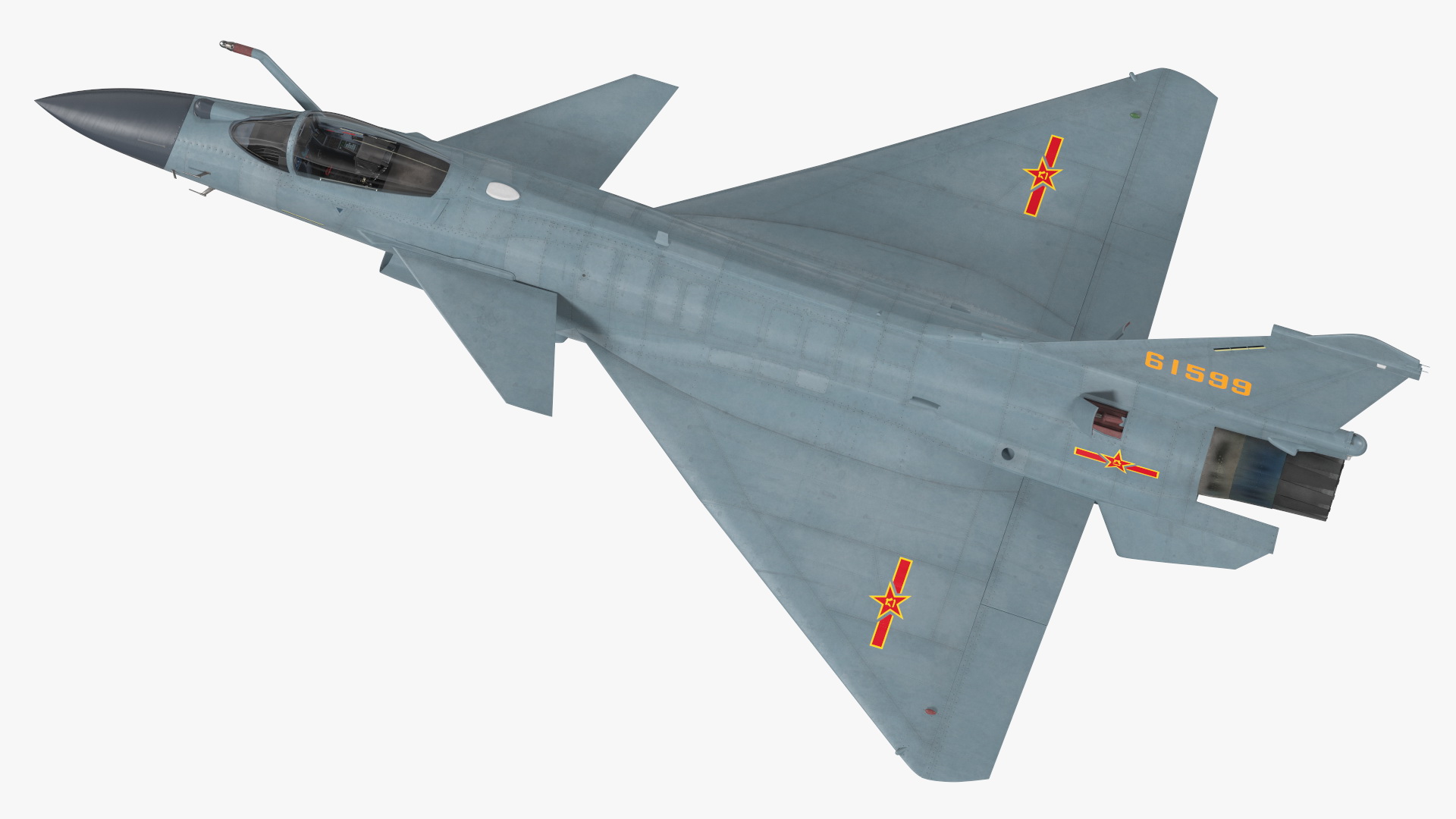 3D Chinese Air Force Chengdu J10 B Rigged model