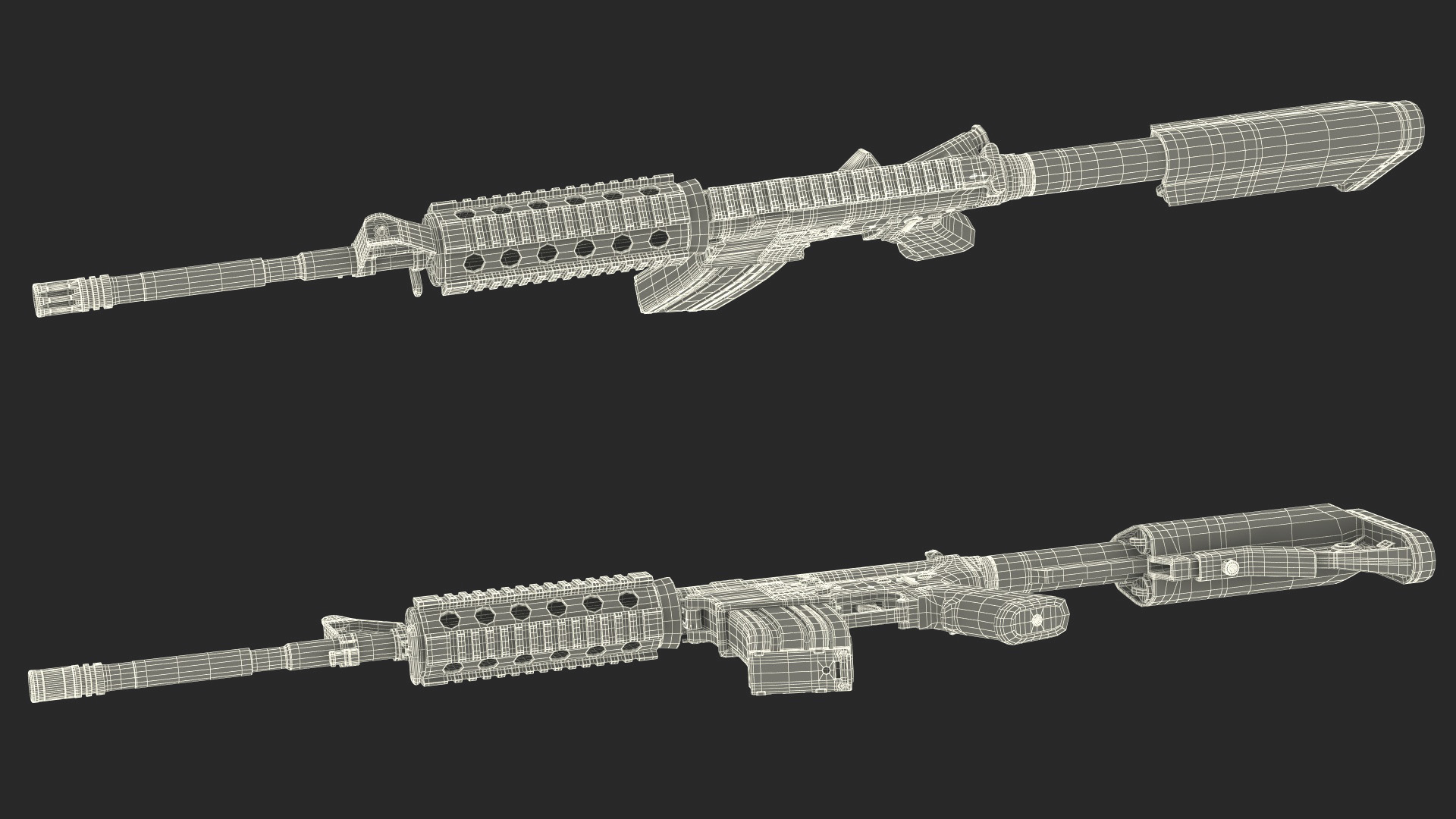 3D M4 Assault Rifle