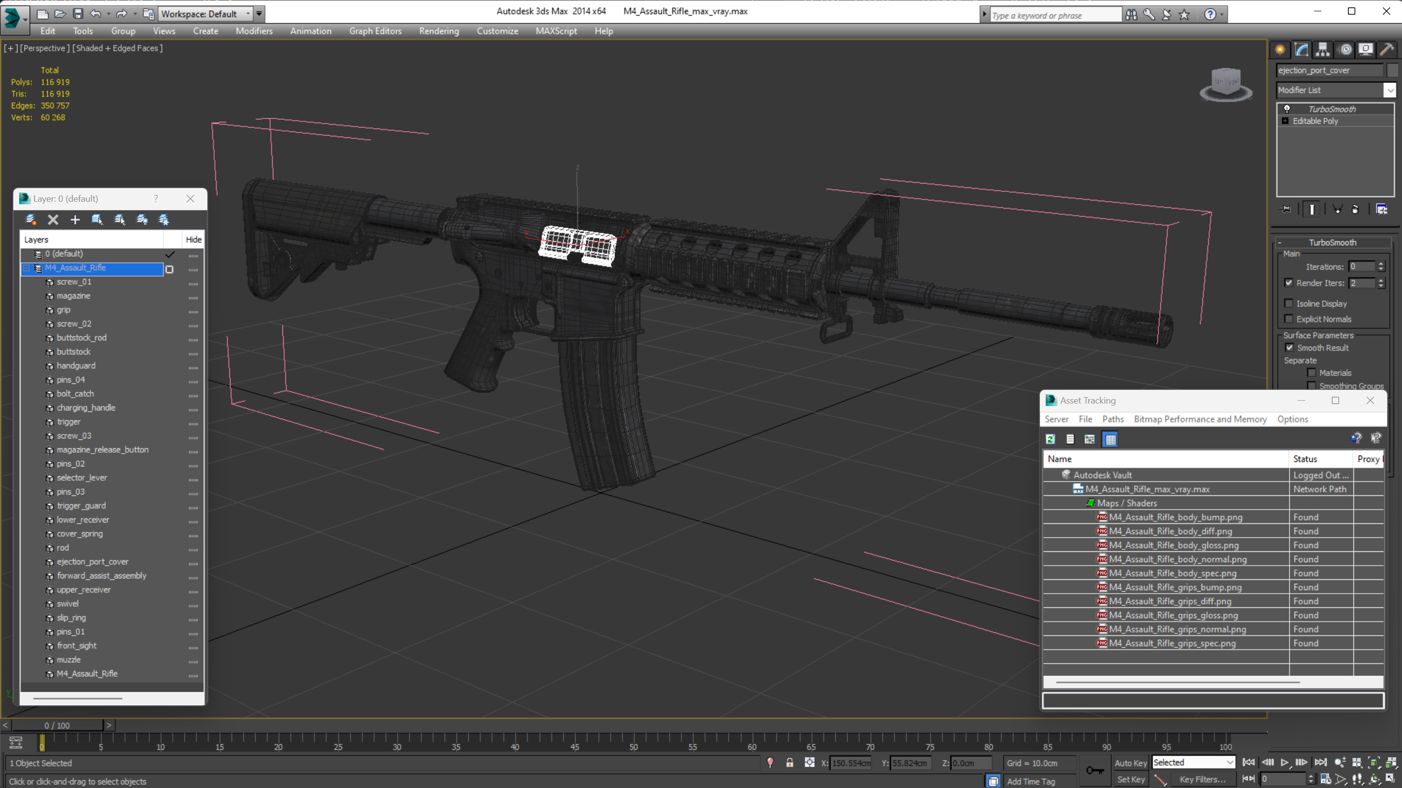 3D M4 Assault Rifle