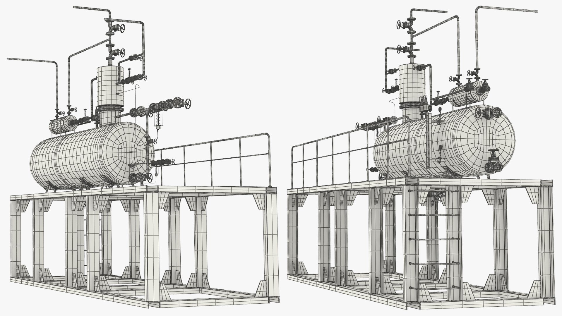 Steam Deaerator System with Service Platform - view 8