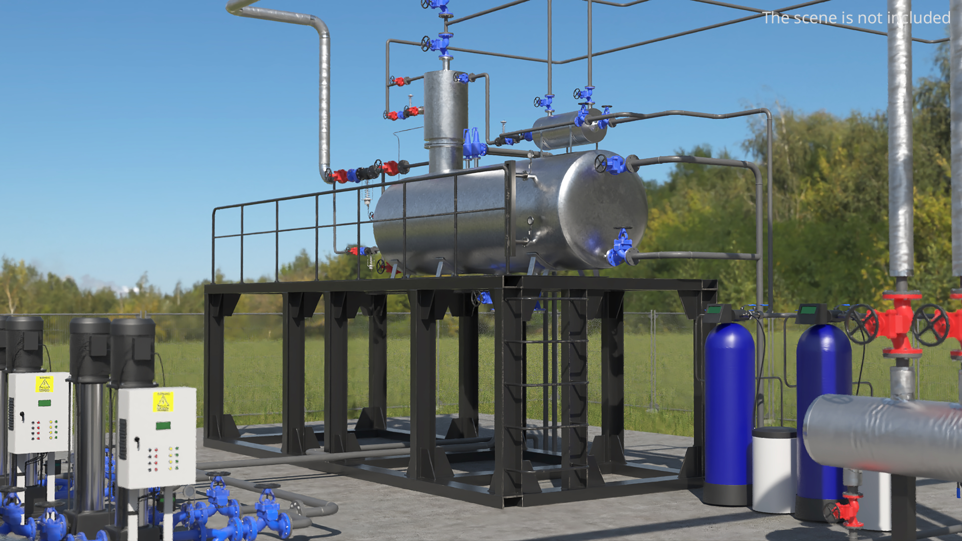 Steam Deaerator System with Service Platform - view 2