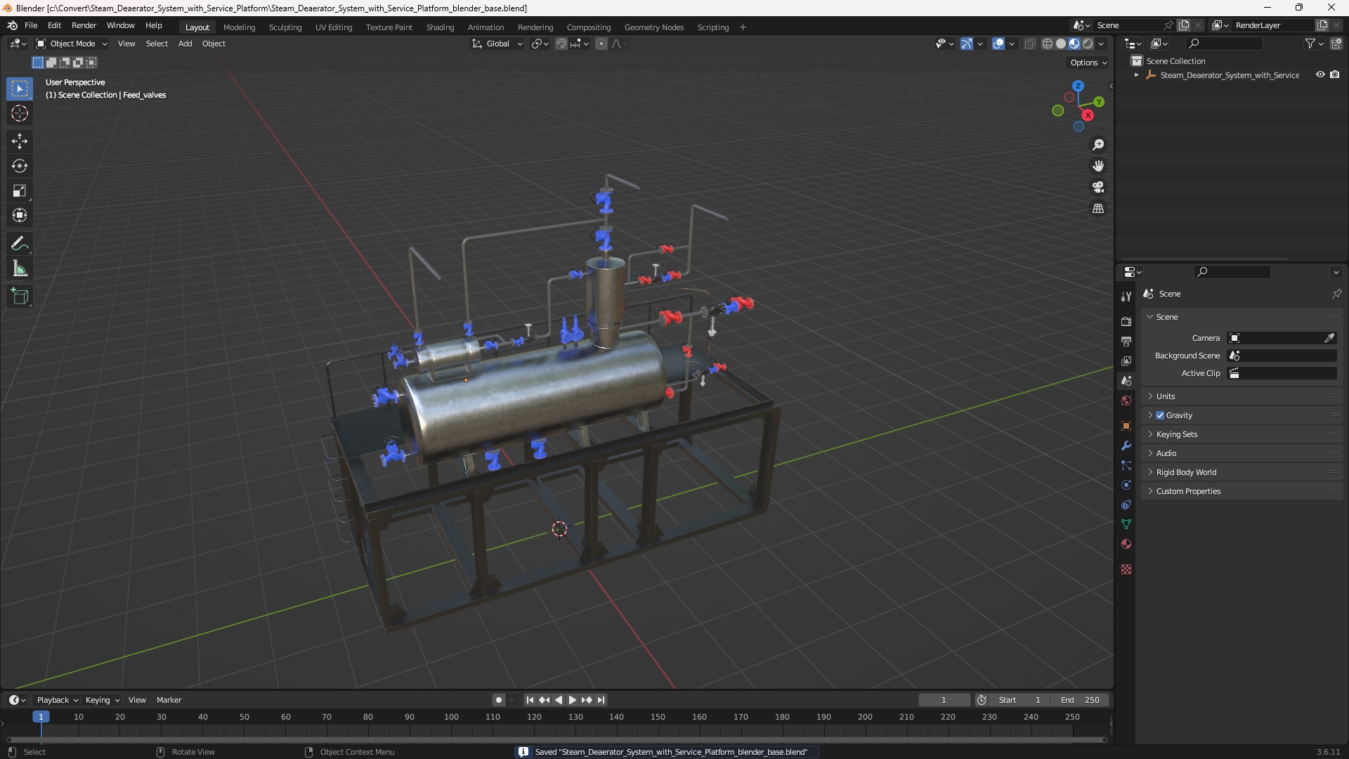 Steam Deaerator System with Service Platform - view 10