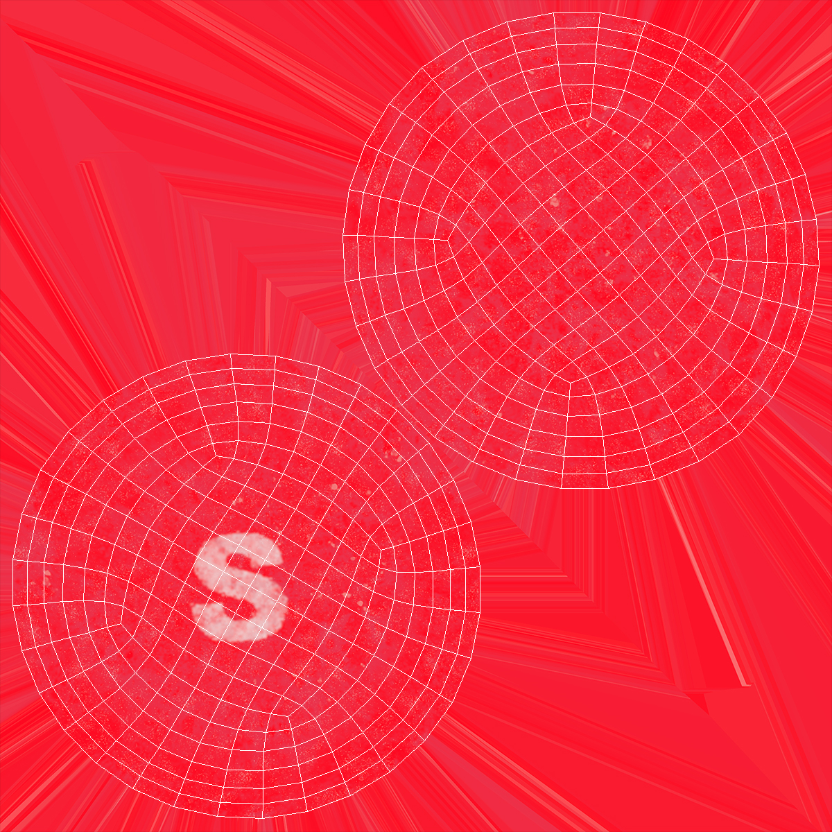 3D Skittles Candy Red model