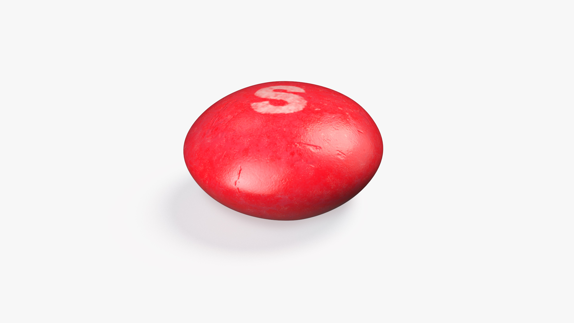 3D Skittles Candy Red model
