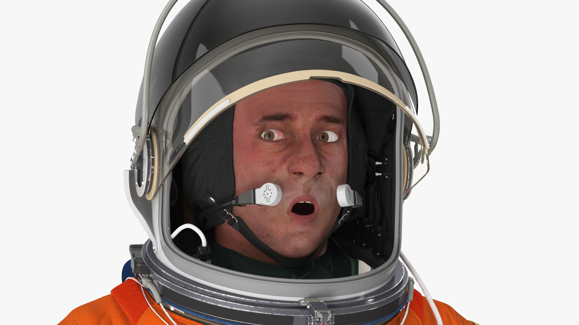 3D Space Shuttle Advanced Crew Escape Astronaut Rigged