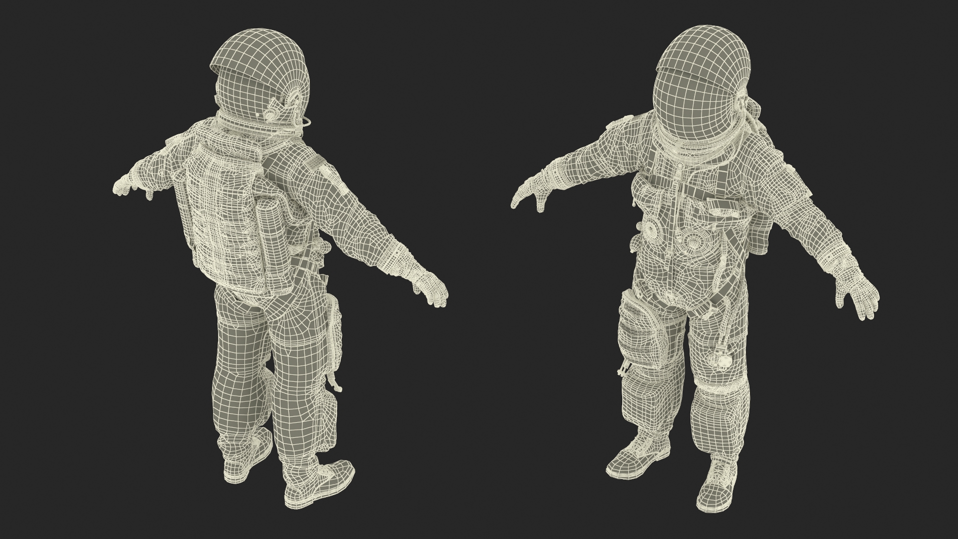 3D Space Shuttle Advanced Crew Escape Astronaut Rigged
