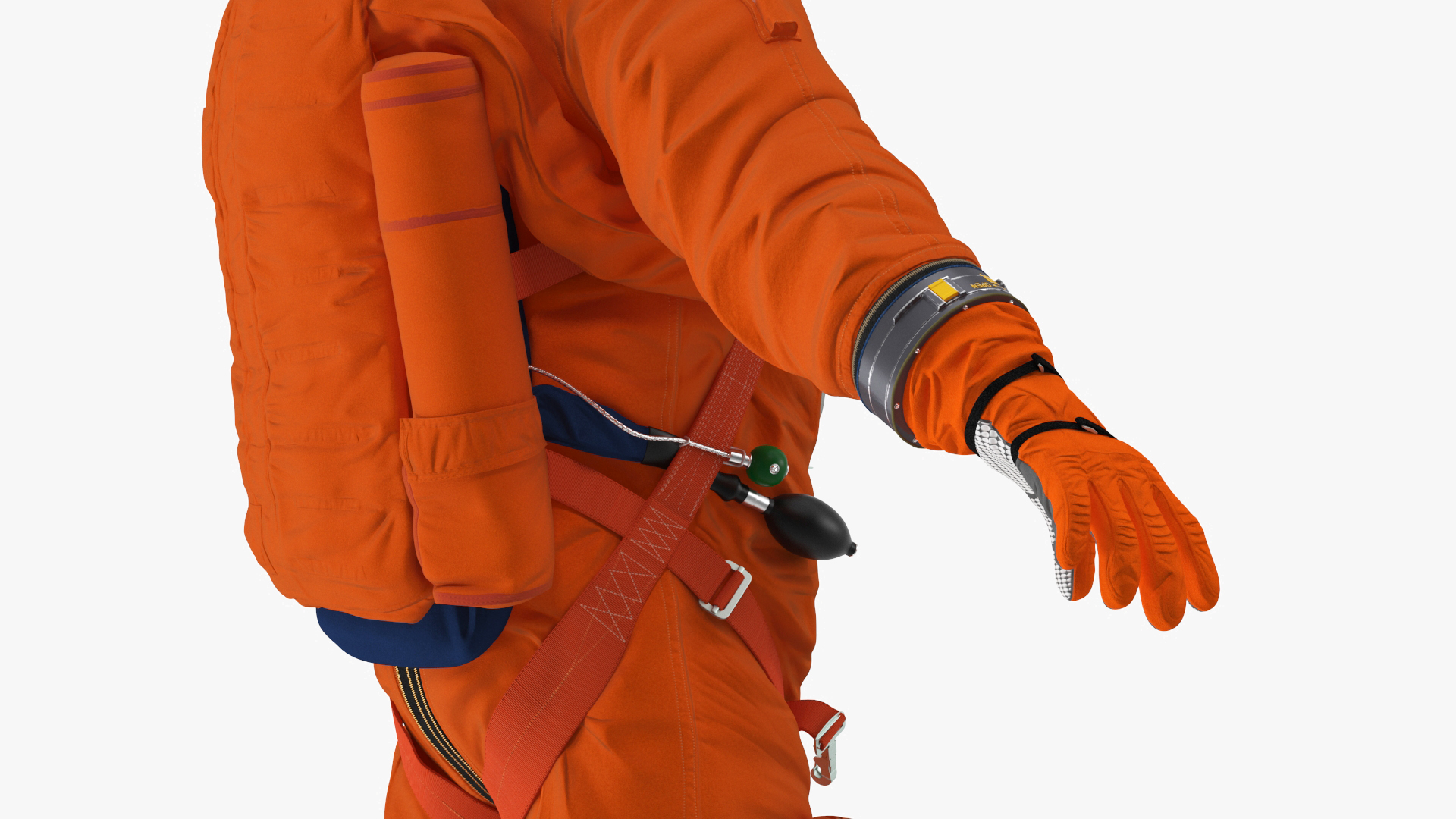 3D Space Shuttle Advanced Crew Escape Astronaut Rigged