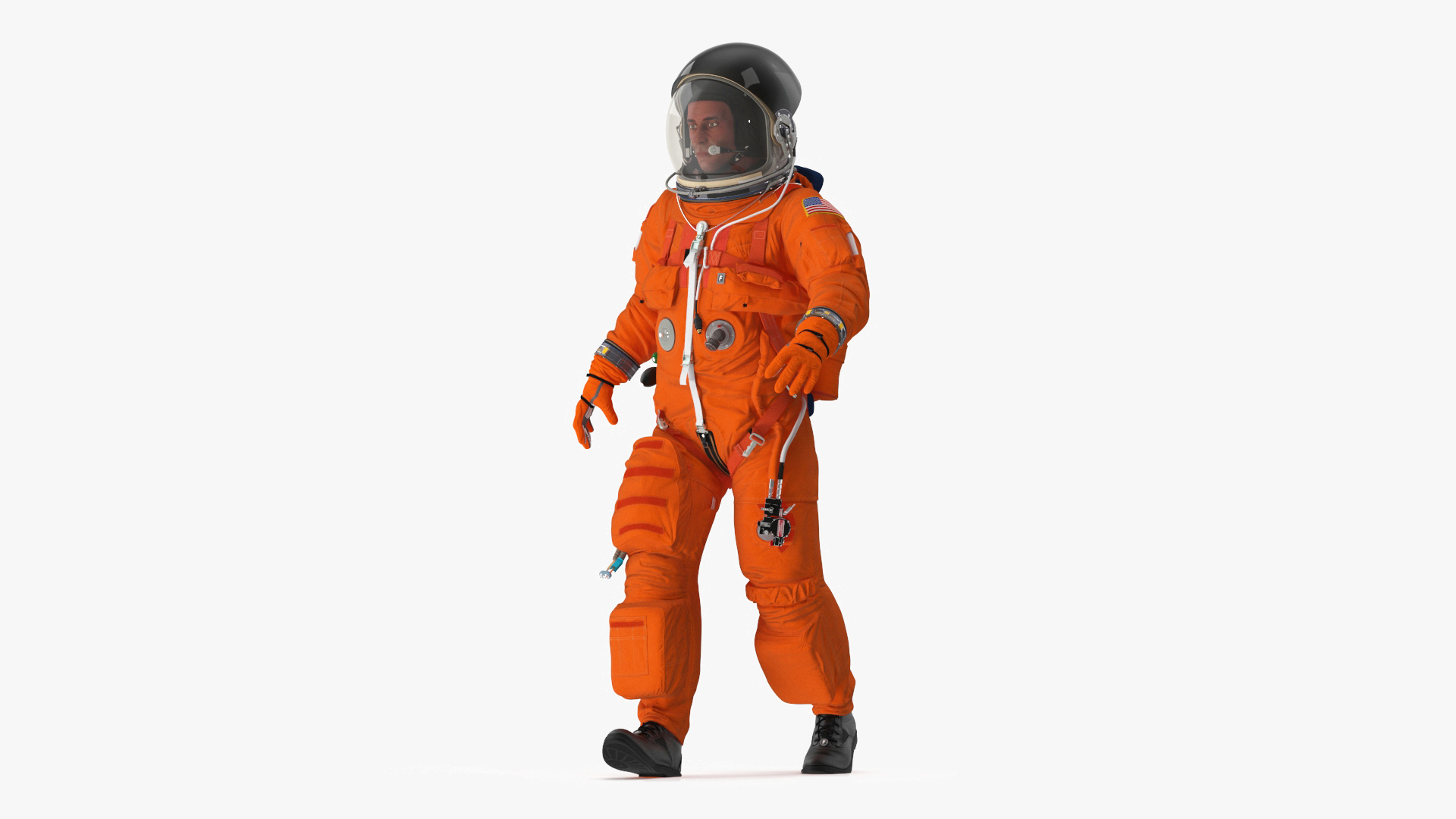 3D Space Shuttle Advanced Crew Escape Astronaut Rigged